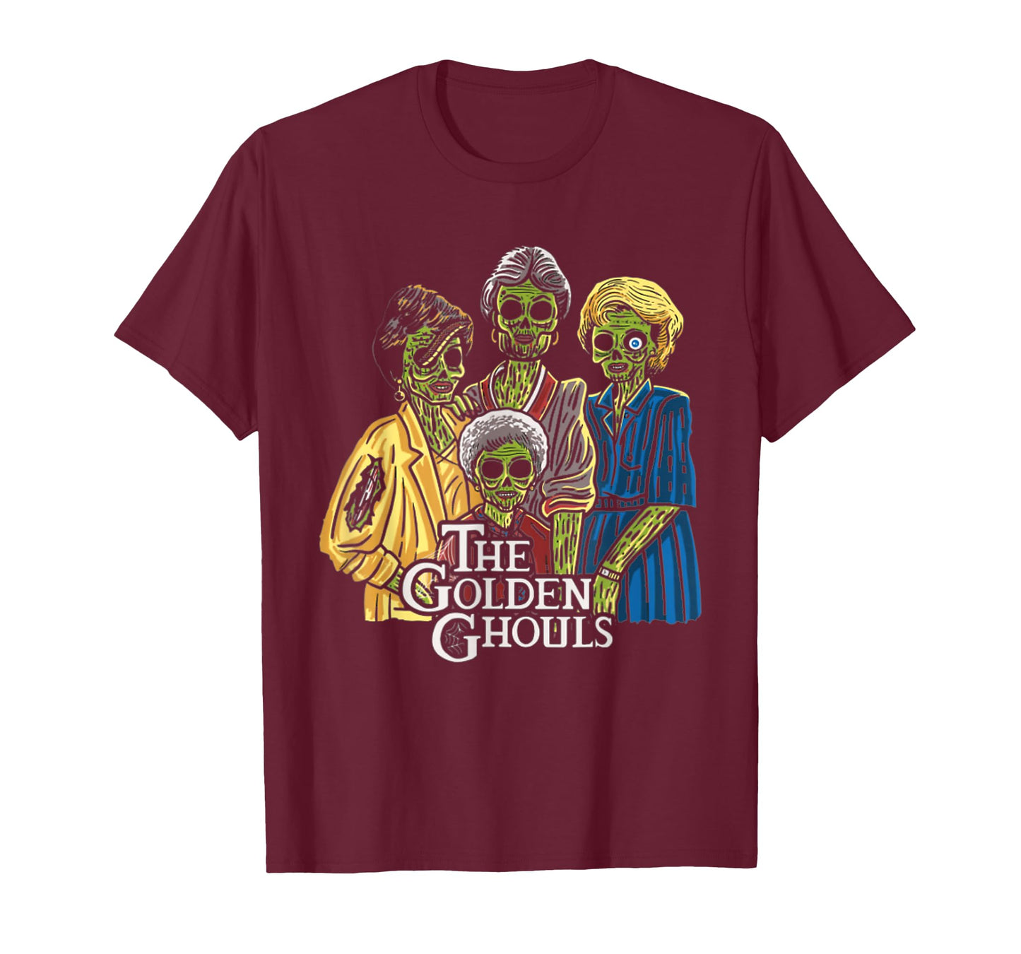 Vintage The Golden Ghouls Funny Gift For Men Women Halloween T-Shirt