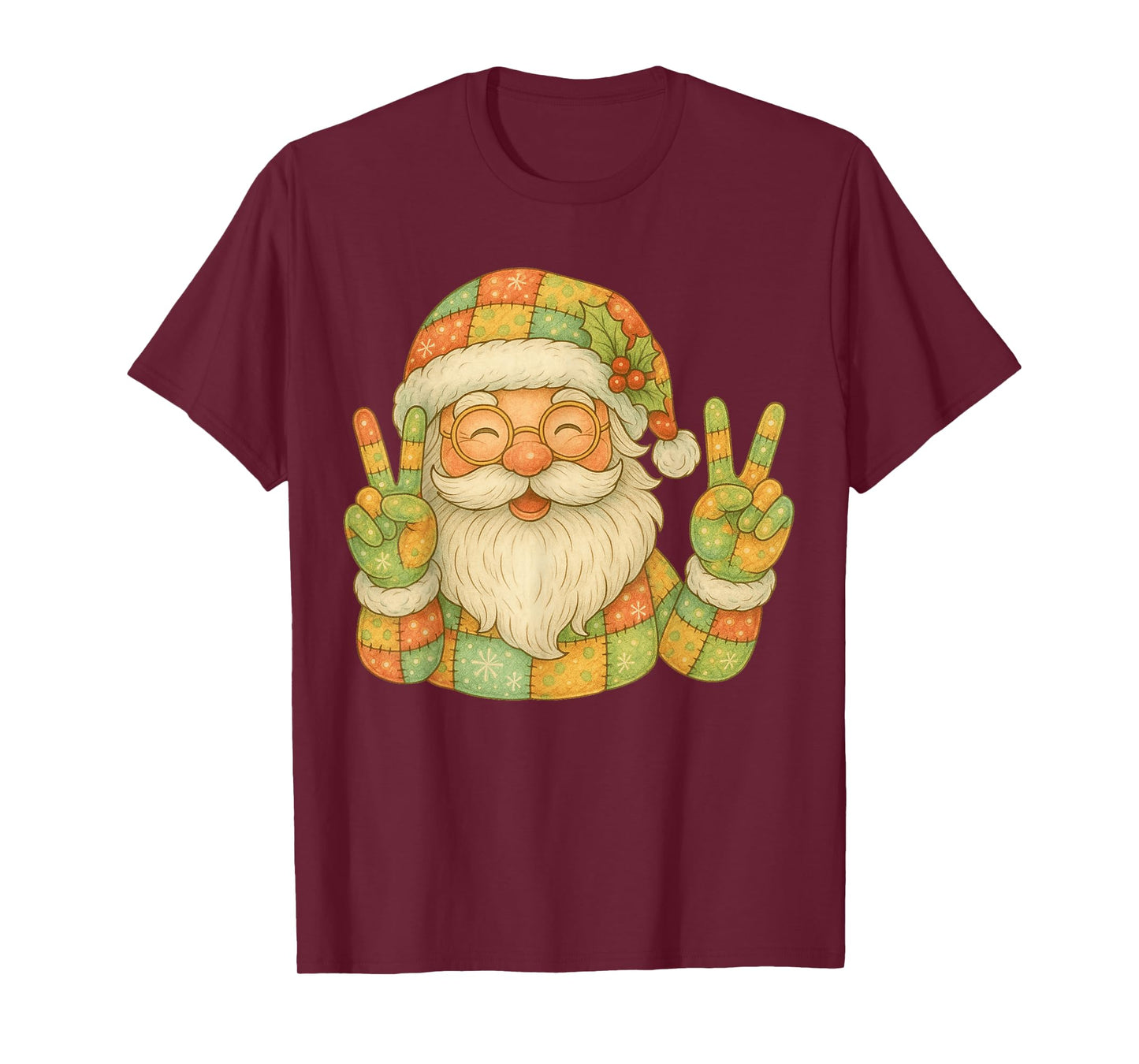 Preppy Santa Christmas Crew 2025 Funny Family Matching 2025 T-Shirt