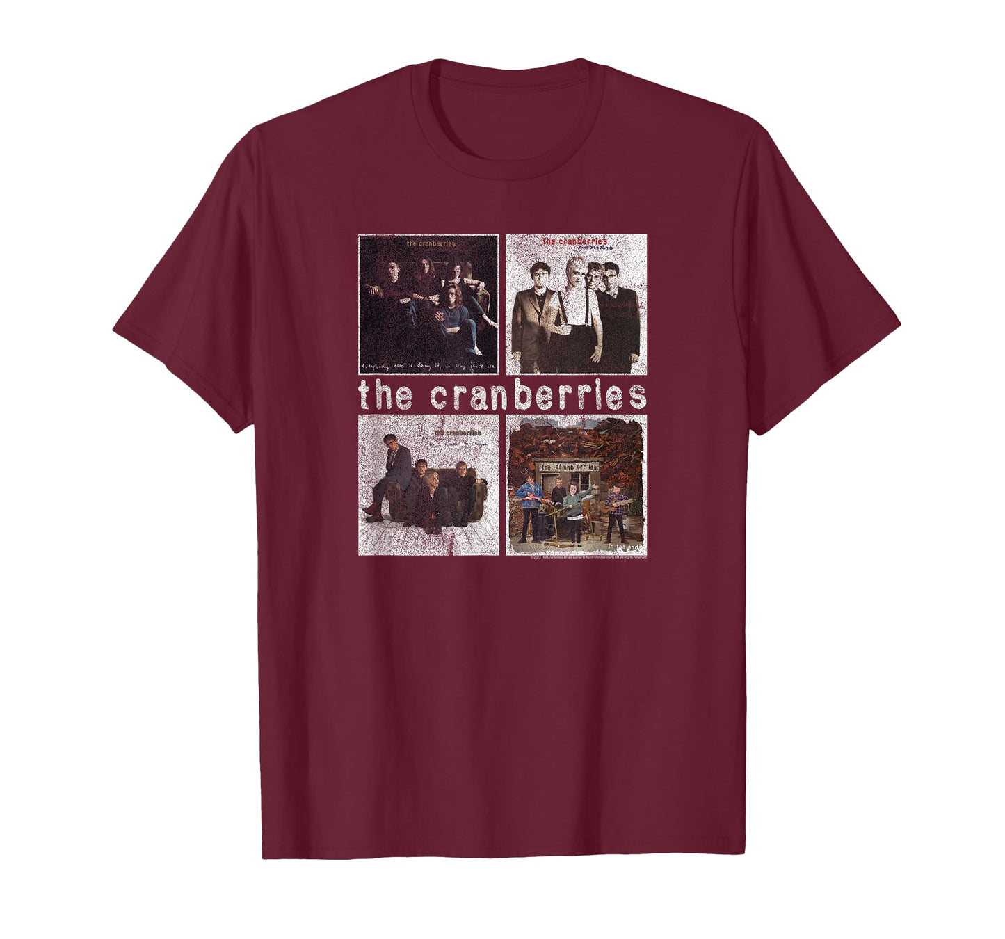 The Cranberries Distressed Album Covers Vintage Band T-Shirt