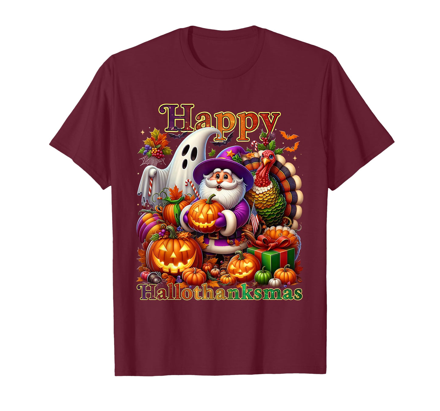 Holiday Season Happy Hallothanksmas Halloween Thanksmas T-Shirt