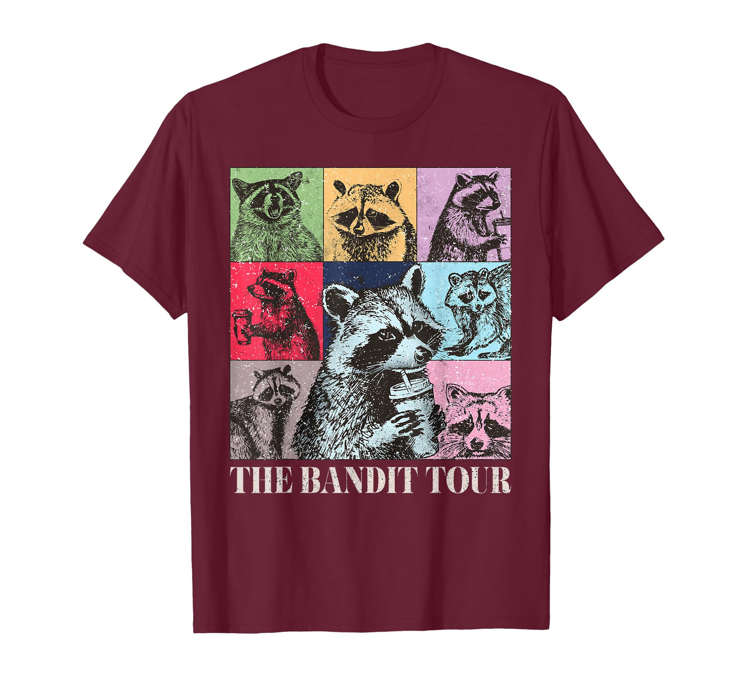 Raccoon The Bandit Tour Funny Raccoon Summer 2024 T-Shirt