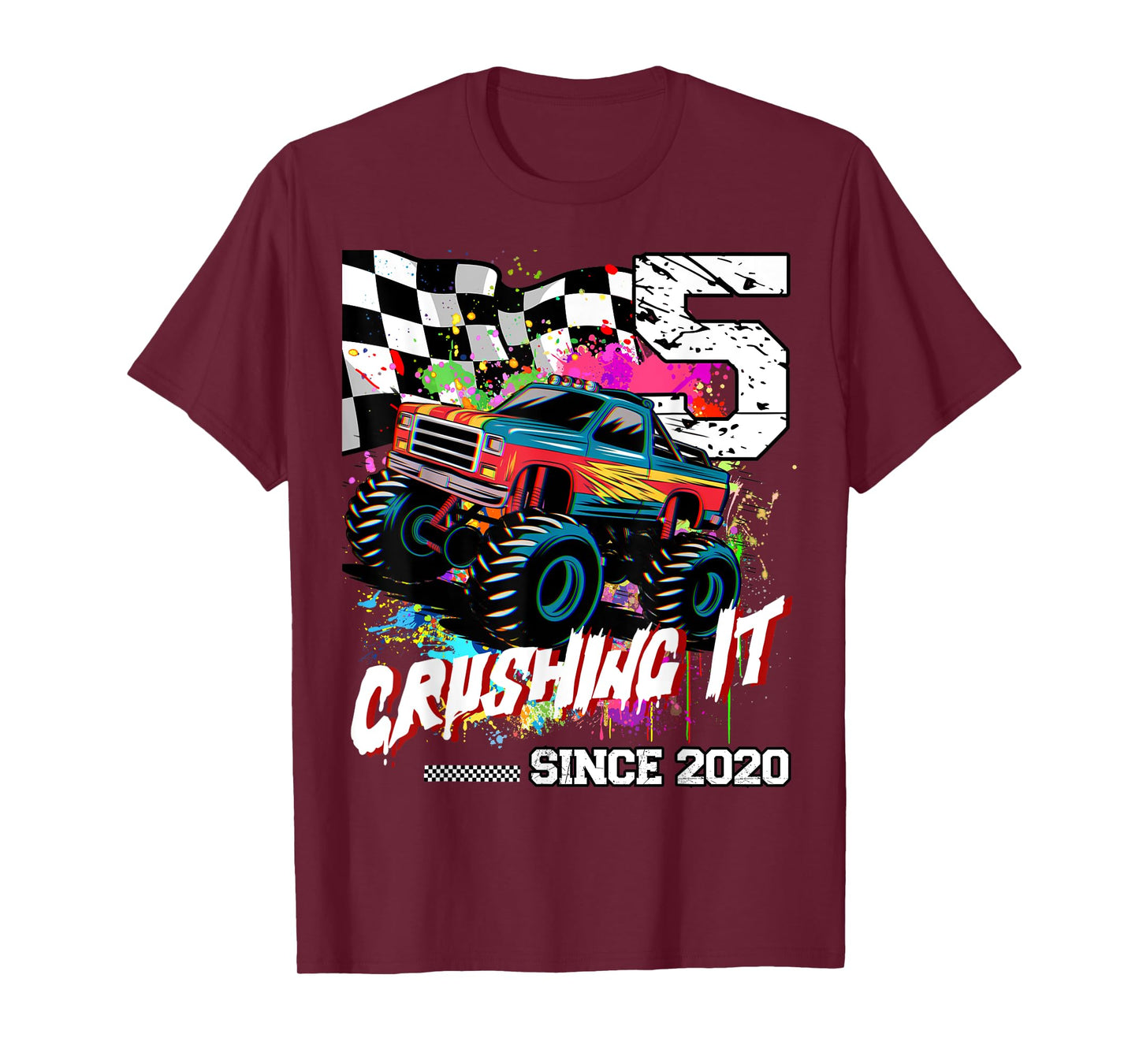 Birthday Monster Truck 5th years old Monster Truck Birthday T-Shirt