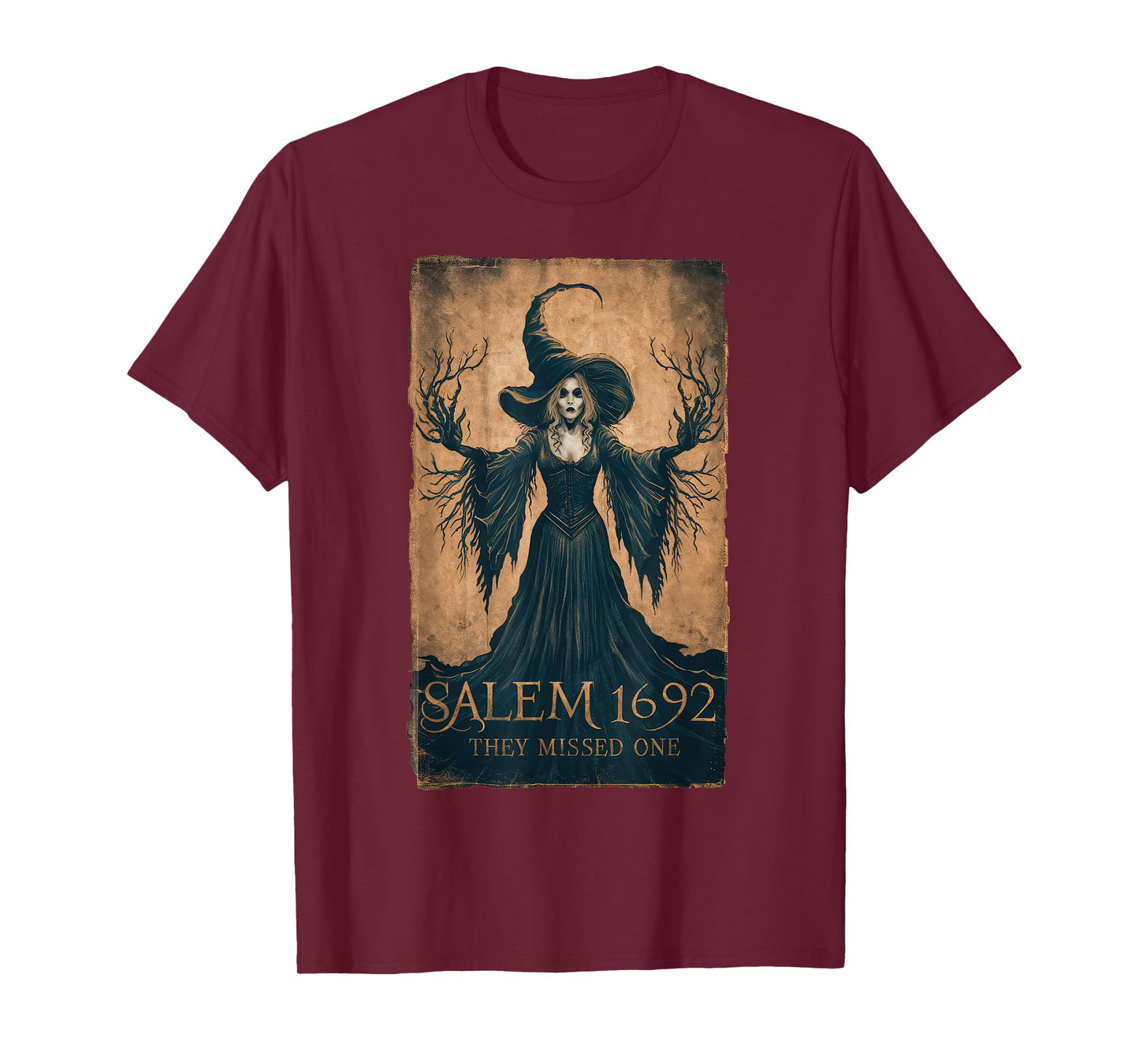 Salem 1692 They Missed One Halloween Feminist Witch Trials T-Shirt