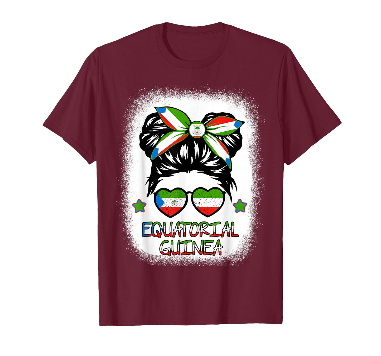 Girls Equatorial Guinea Flag Guinean Women Hispanic Heritage T-Shirt