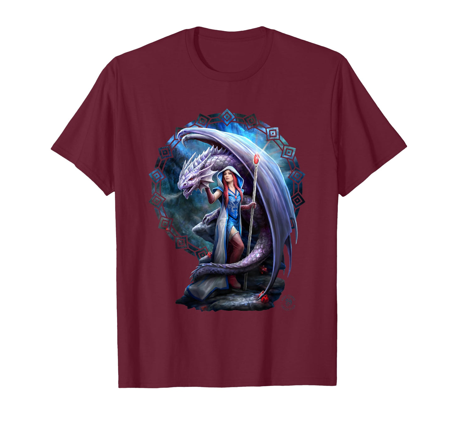 Dragon Mage Fantasy Anne Stokes Collection T-Shirt
