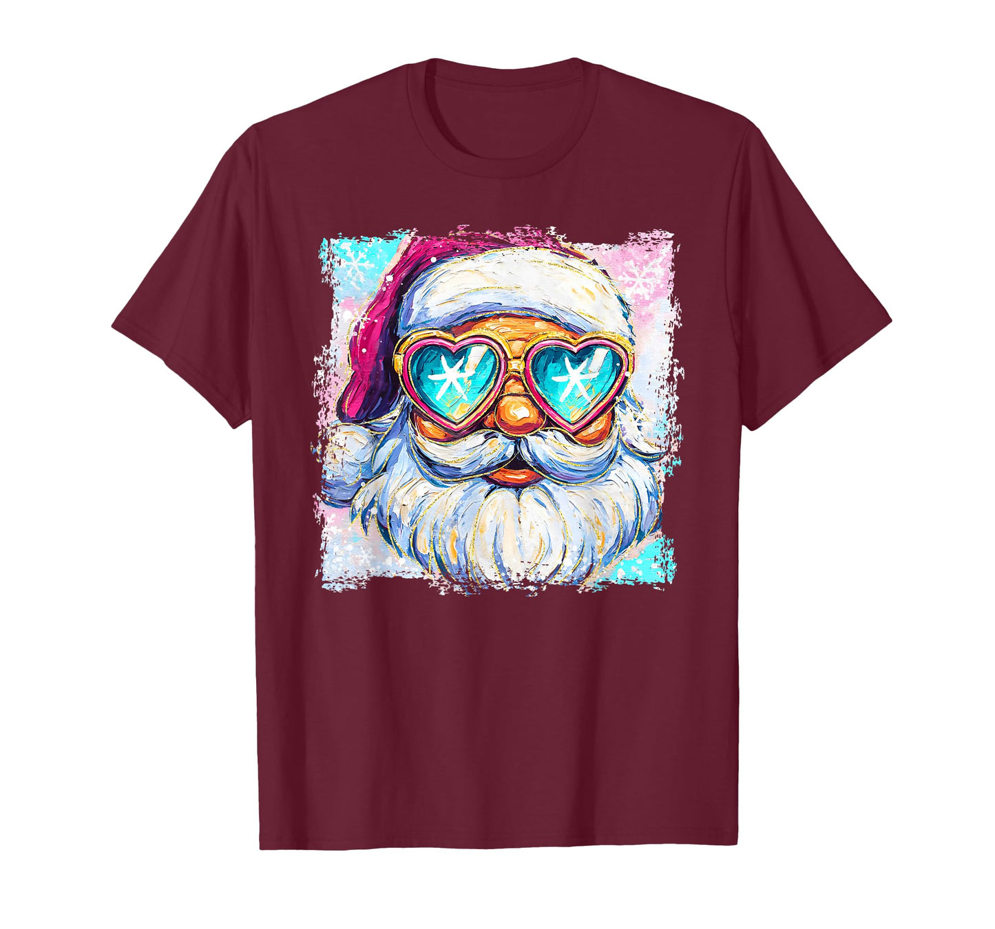 Santa Sunglasses Snowflake Christmas Xmas Pajamas Holiday T-Shirt