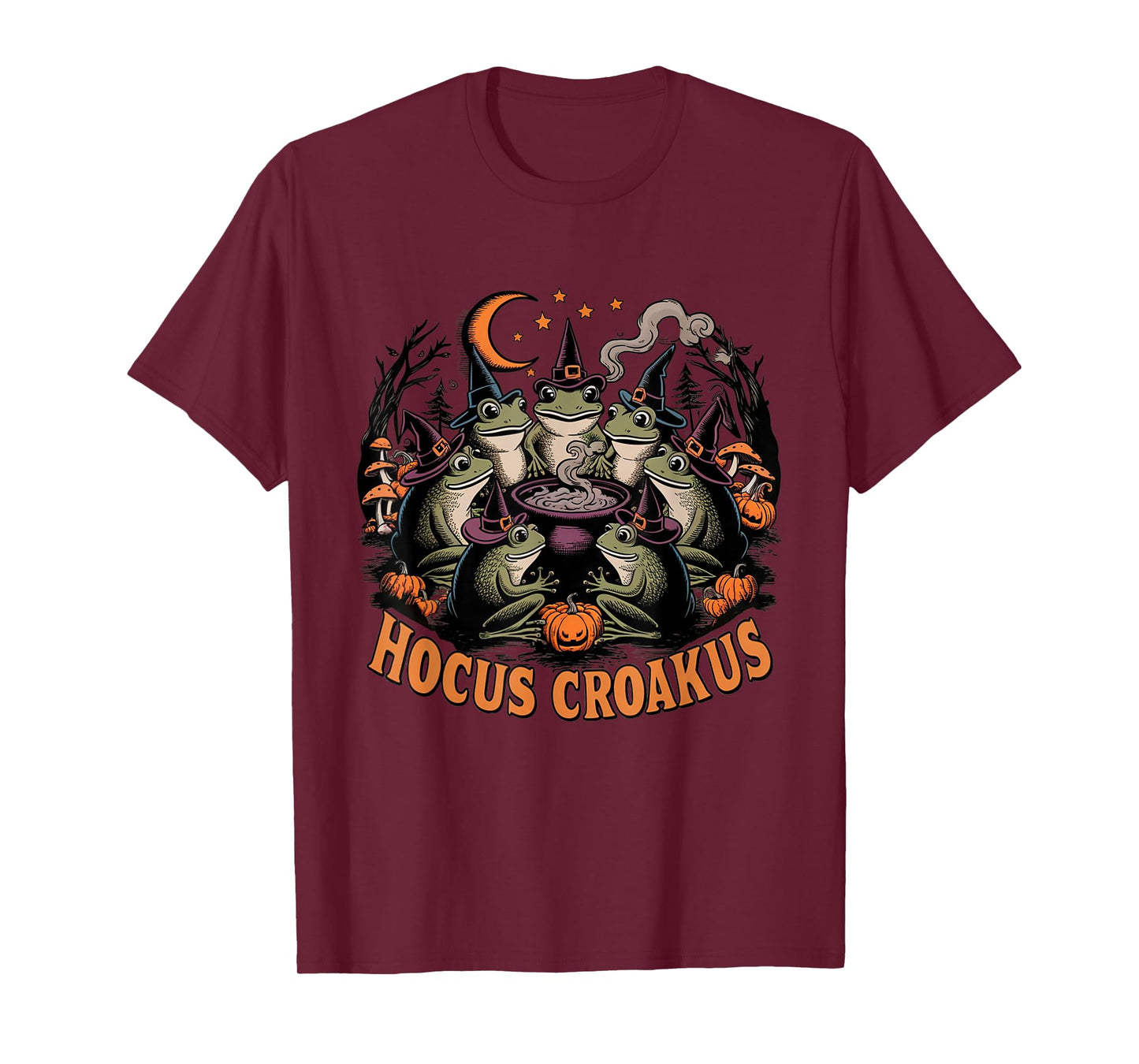 Hocus Croakus Frog Coven Funny Witch Halloween Spooky Animal T-Shirt