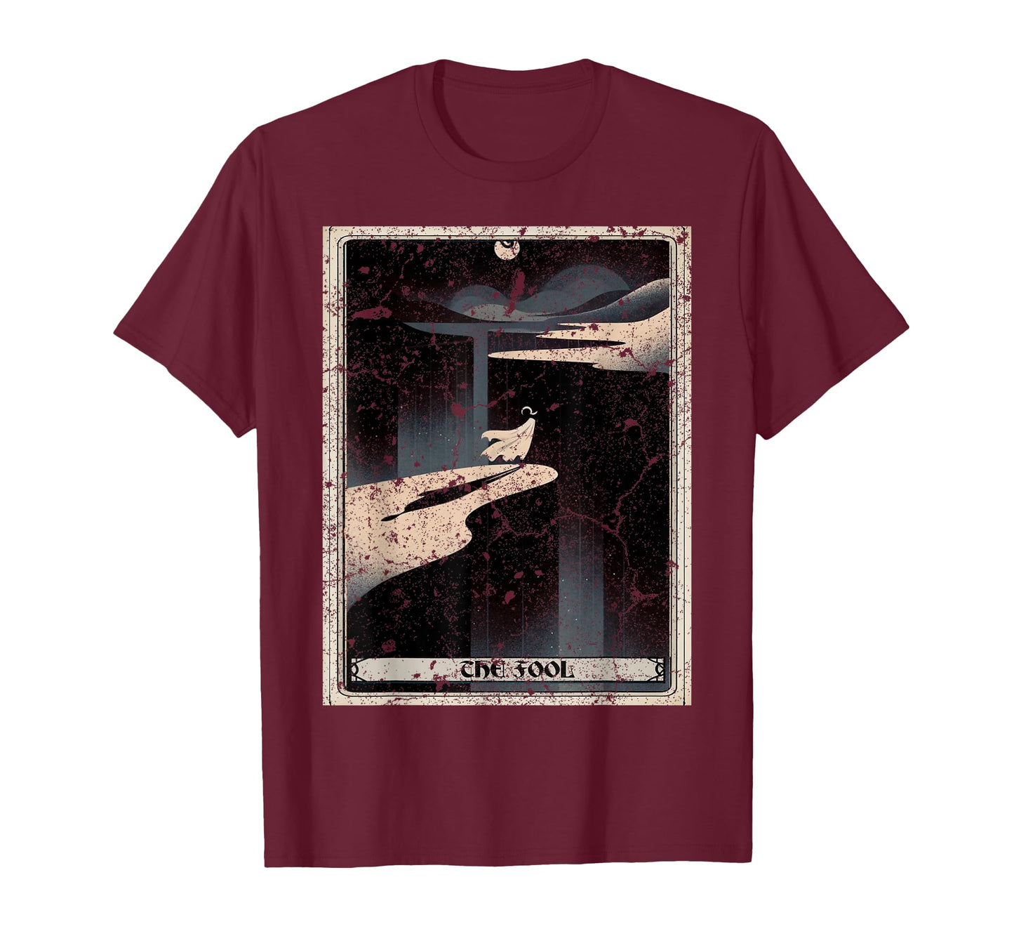 The Fool Tarot Card Black T-Shirt
