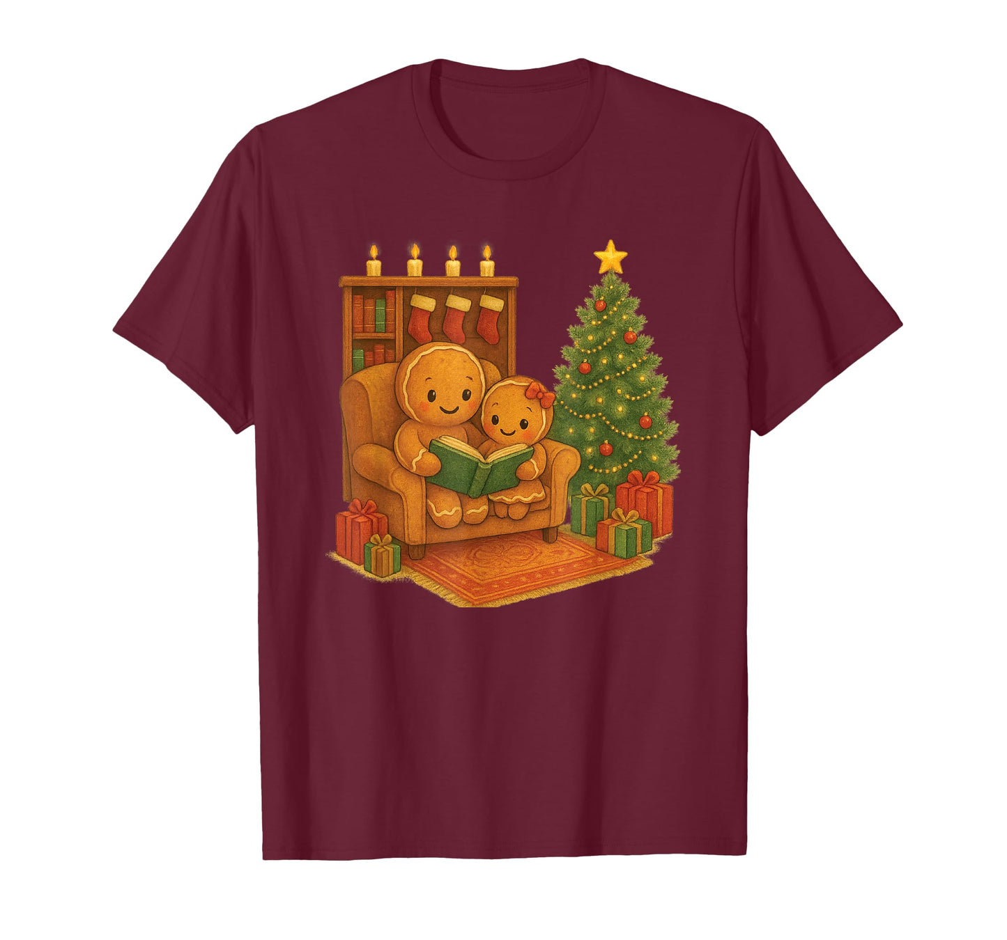 Christmas Read, Cozy Bookish Xmas Girl Reader Ugly Gift T-Shirt