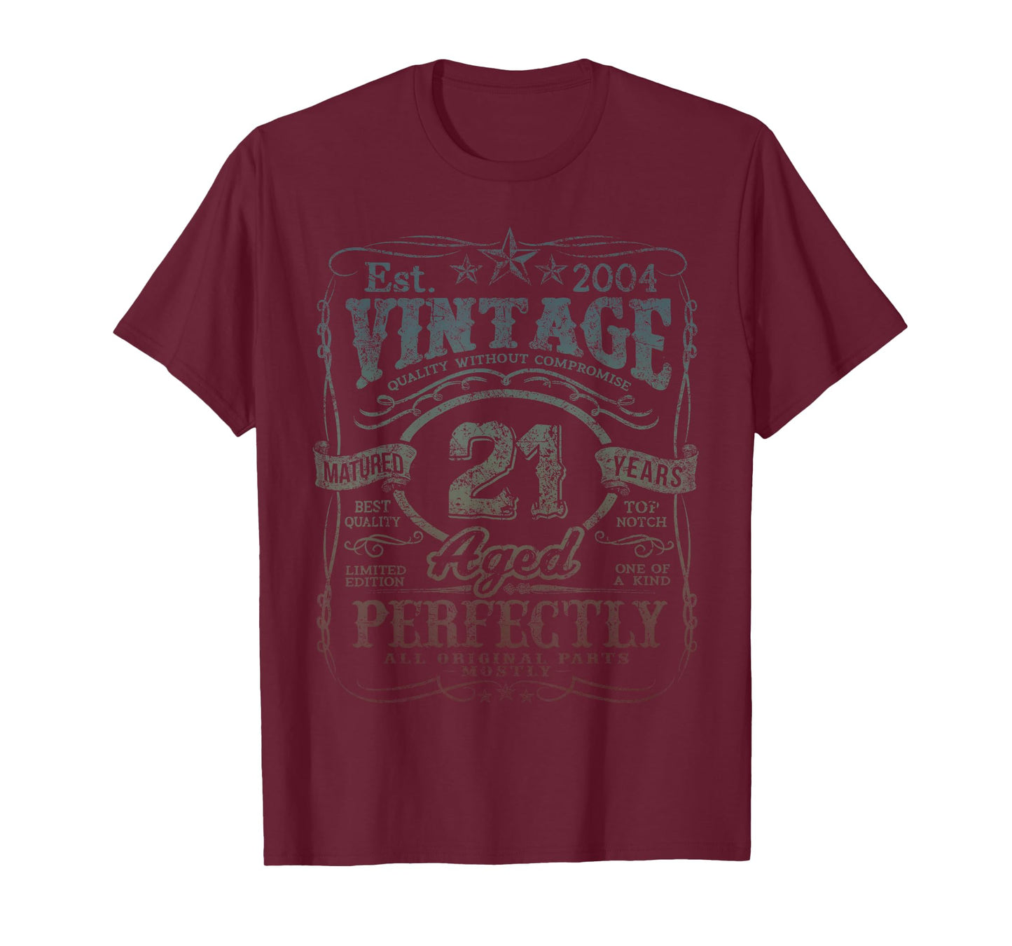 Vintage 2004 Limited Edition Shirt 21 year old 21st Birthday T-Shirt