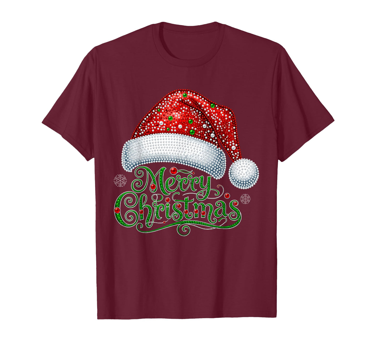 Merry Christmas Santa Hat Xmas Family Matching Pajama T-Shirt