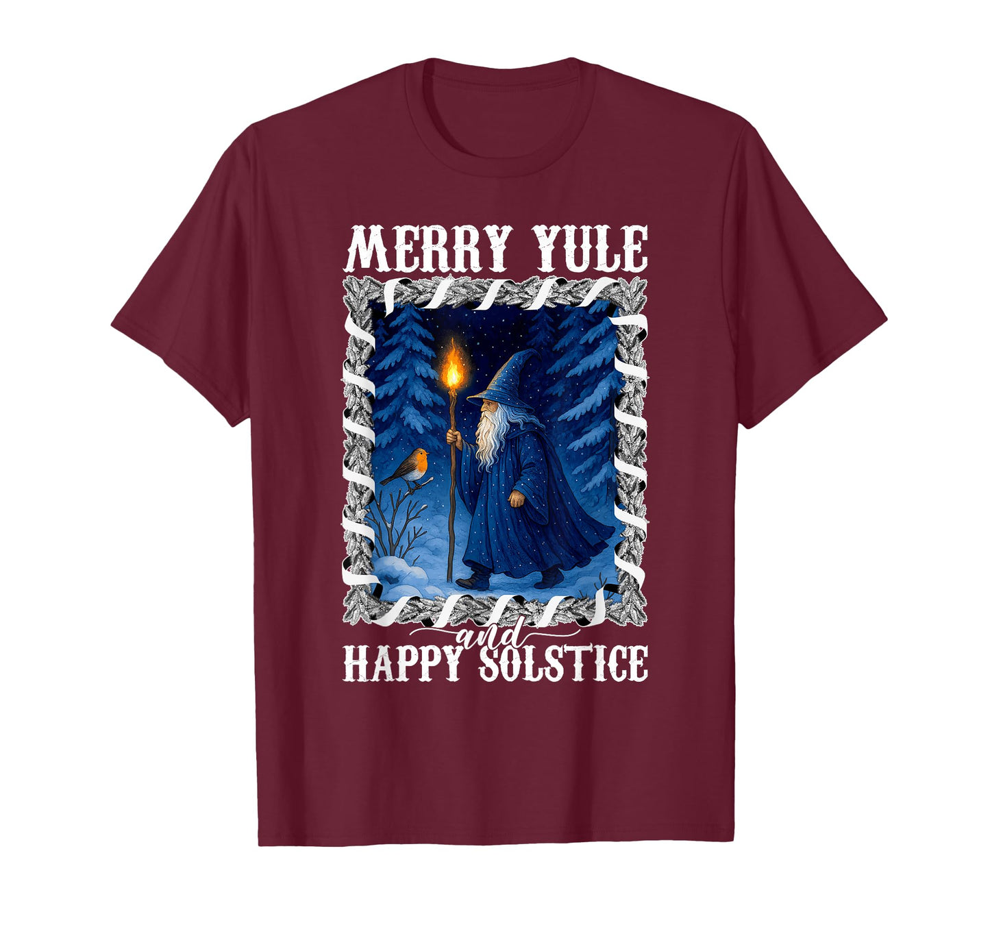 Mery Yule and Happy Solstice Winter Solstice Christmas Women T-Shirt