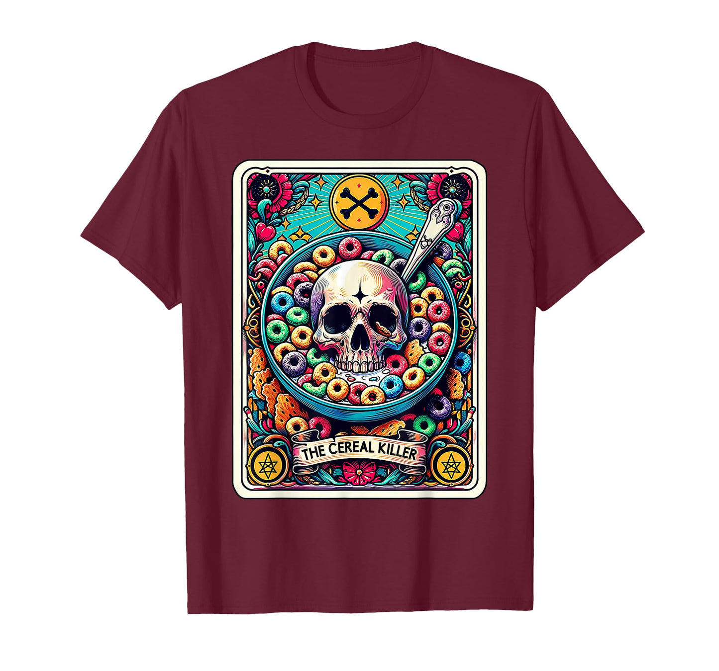 The Cereal Killer Funny Tarot Card T-Shirt