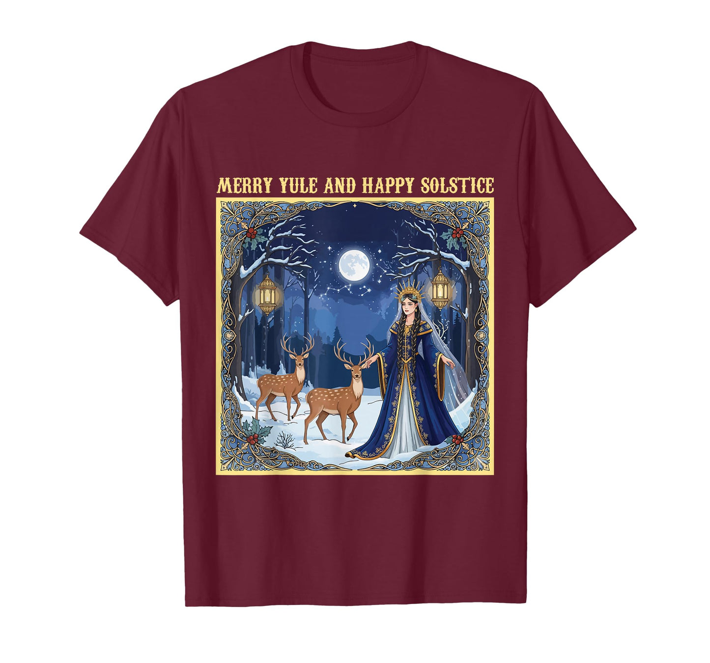 Merry Yule and Happy Solstice Yuletide Season Christmas T-Shirt
