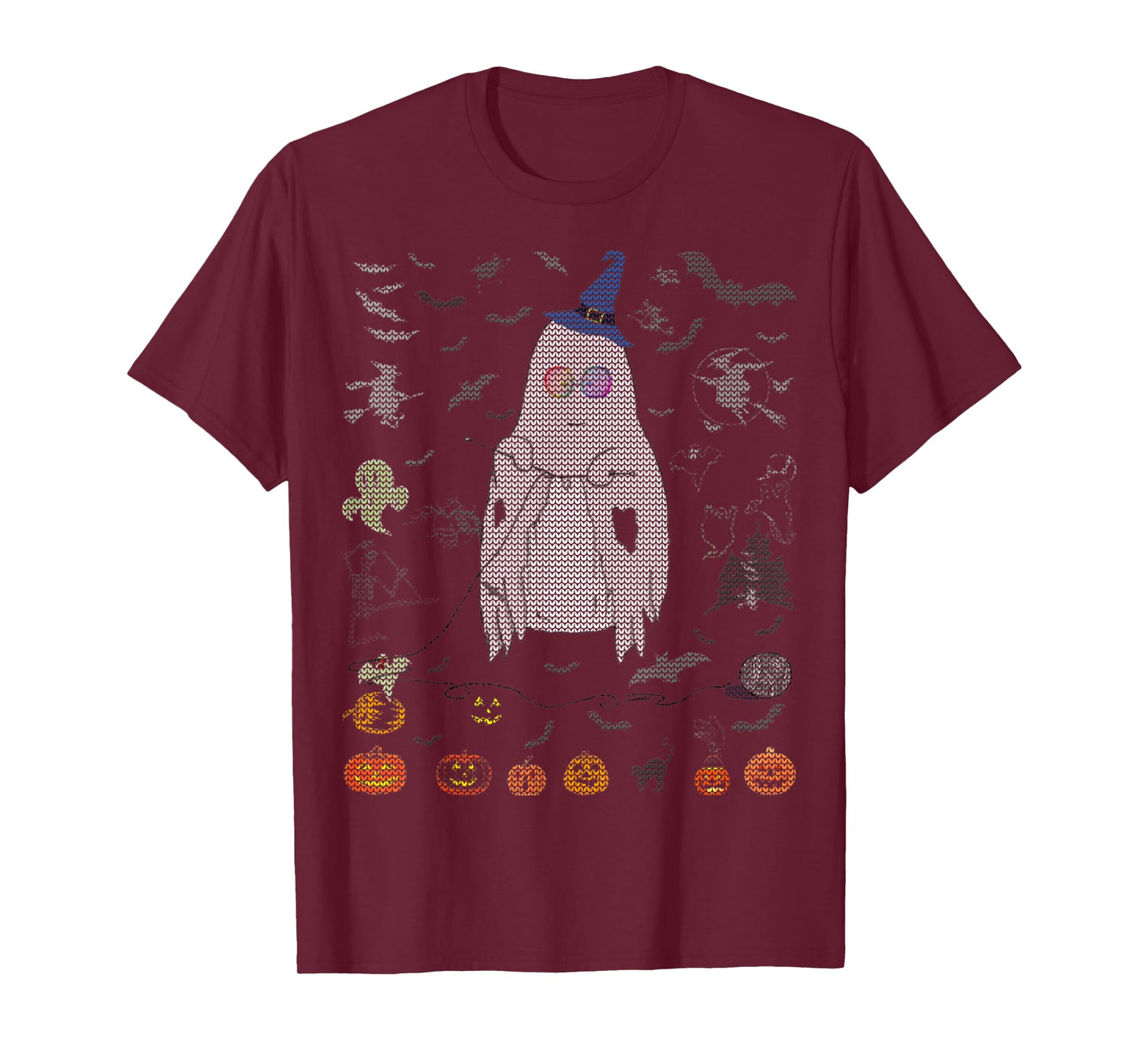 Cute Ghost Ugly Halloween Sweater Funny Halloween T-Shirt