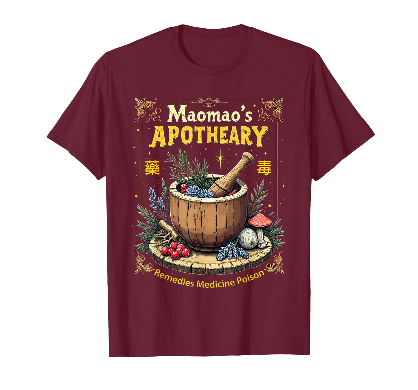 Maomao's Apothecary Fantasy Herbal Potion Art T-Shirt