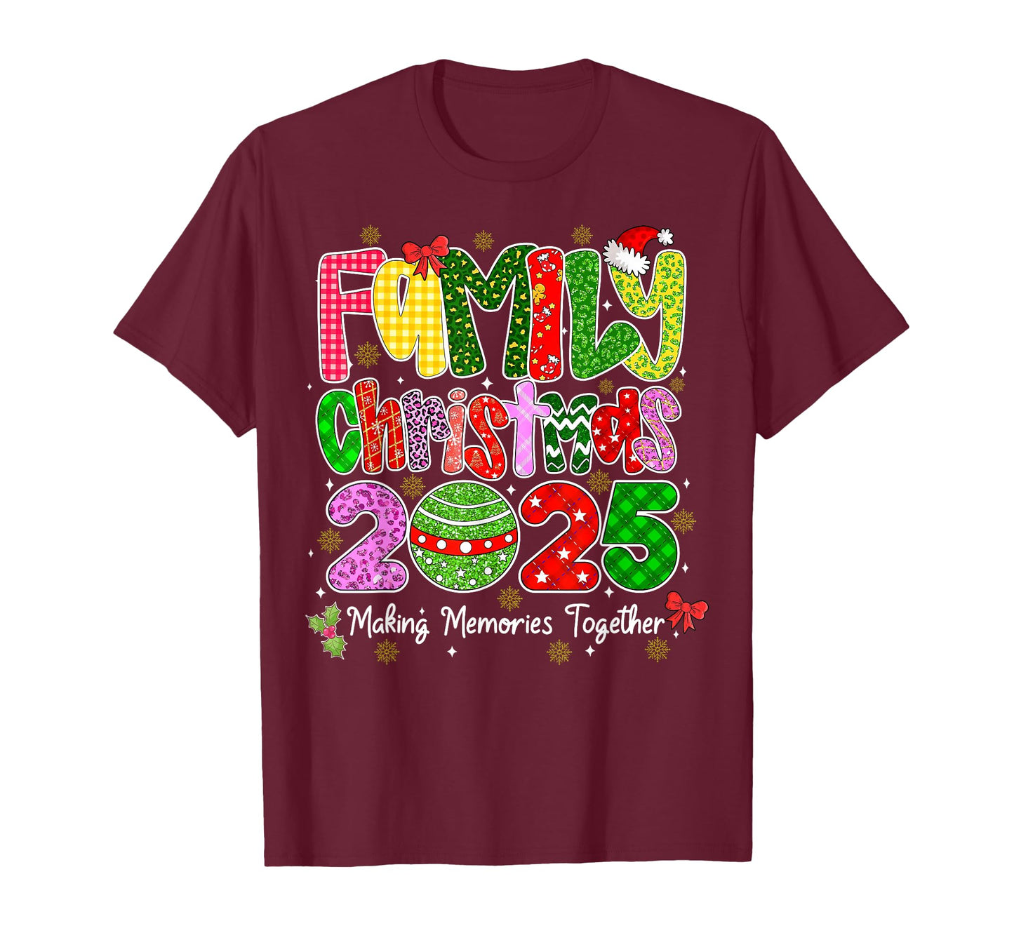 Matching Family Christmas 2025 Team Santa Elf Squad Outfit T-Shirt