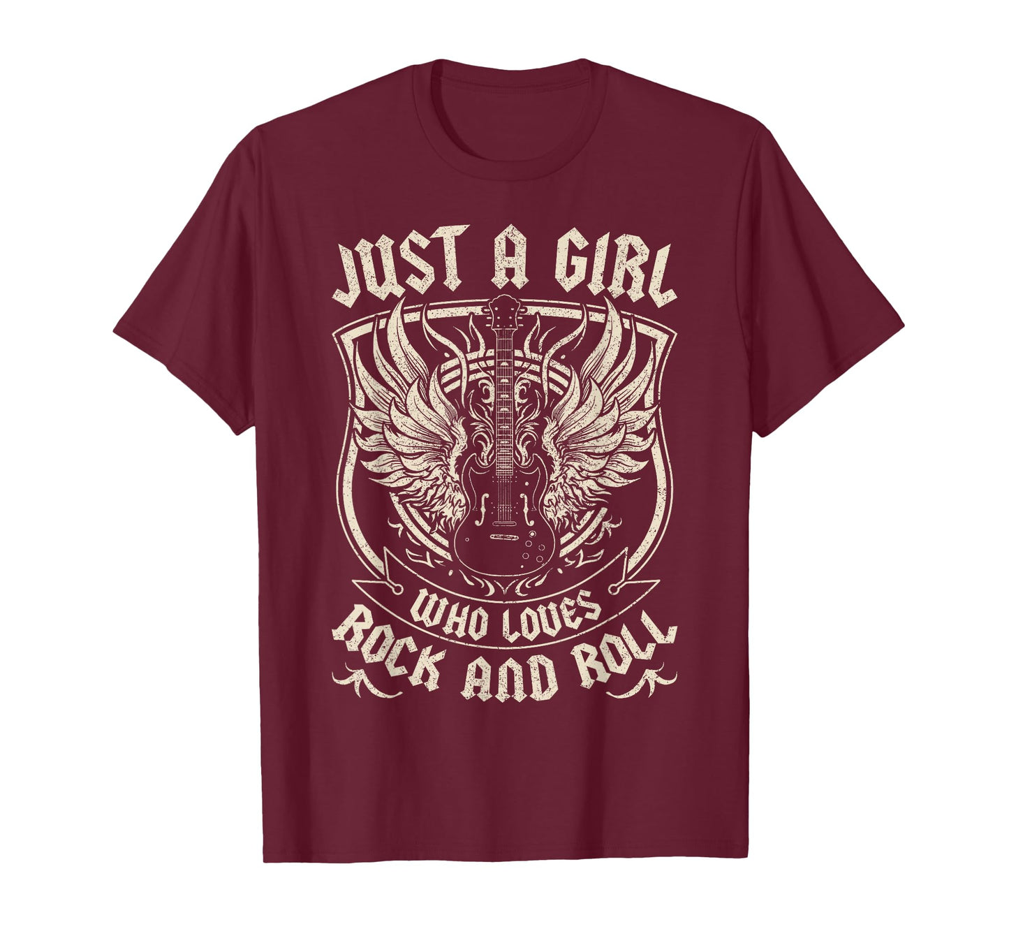 Rock Band Rock Concert Just A Girl Who Loves Rock And Roll T-Shirt