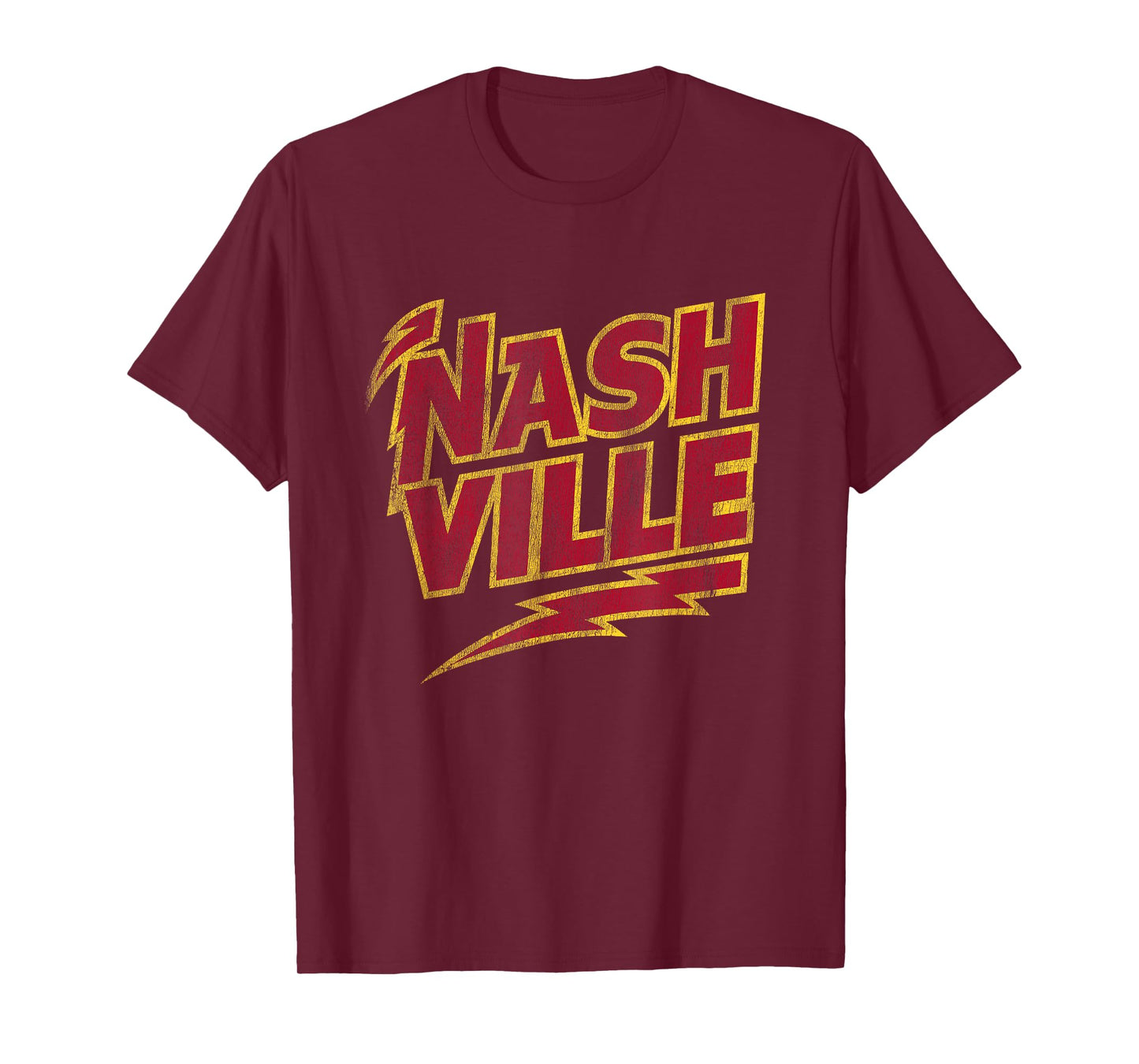 Vintage Nashville Music City Country Rock Retro Concert Tee T-Shirt