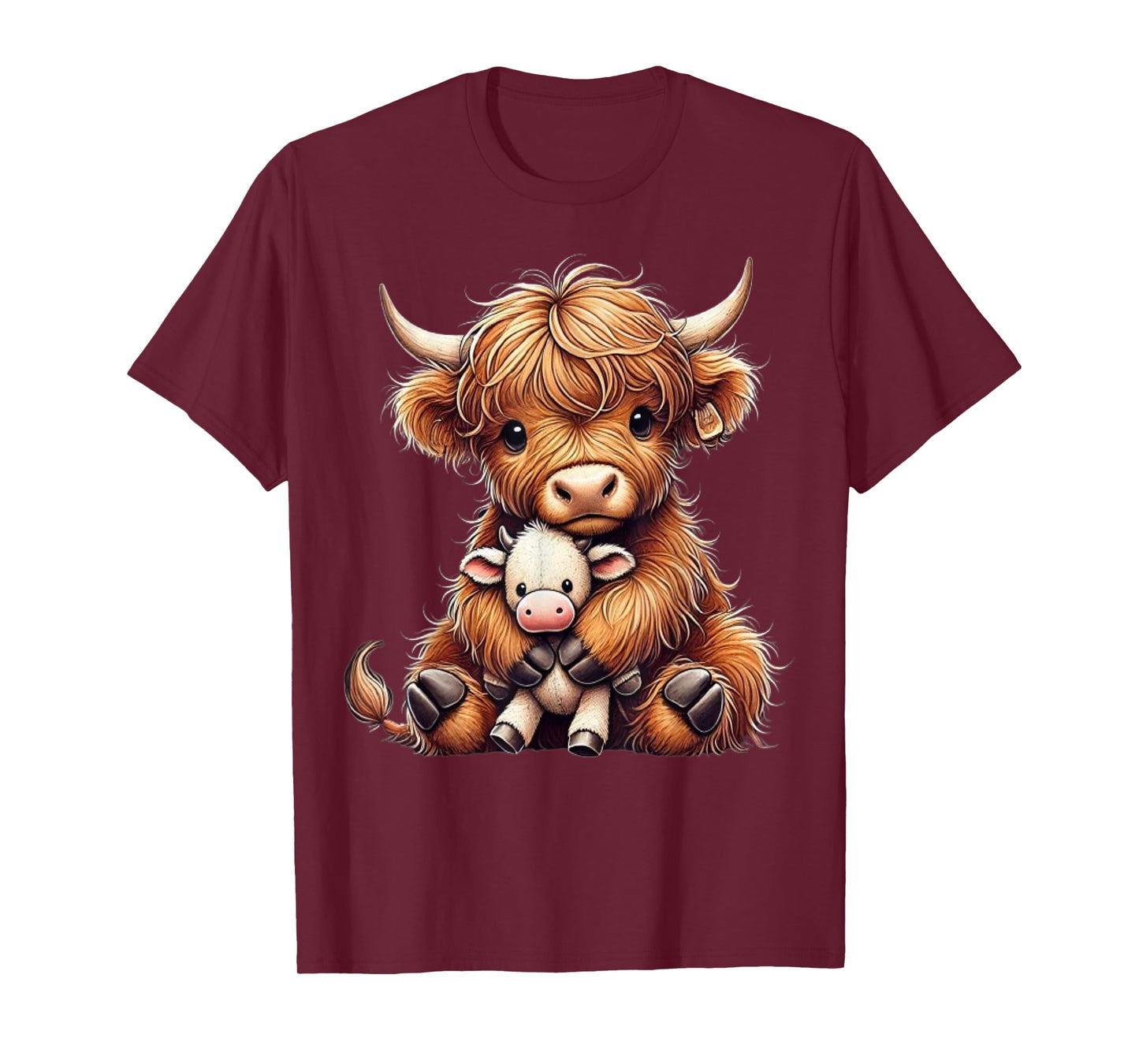 Highland cow design for farmers and highland cow T-Shirt
