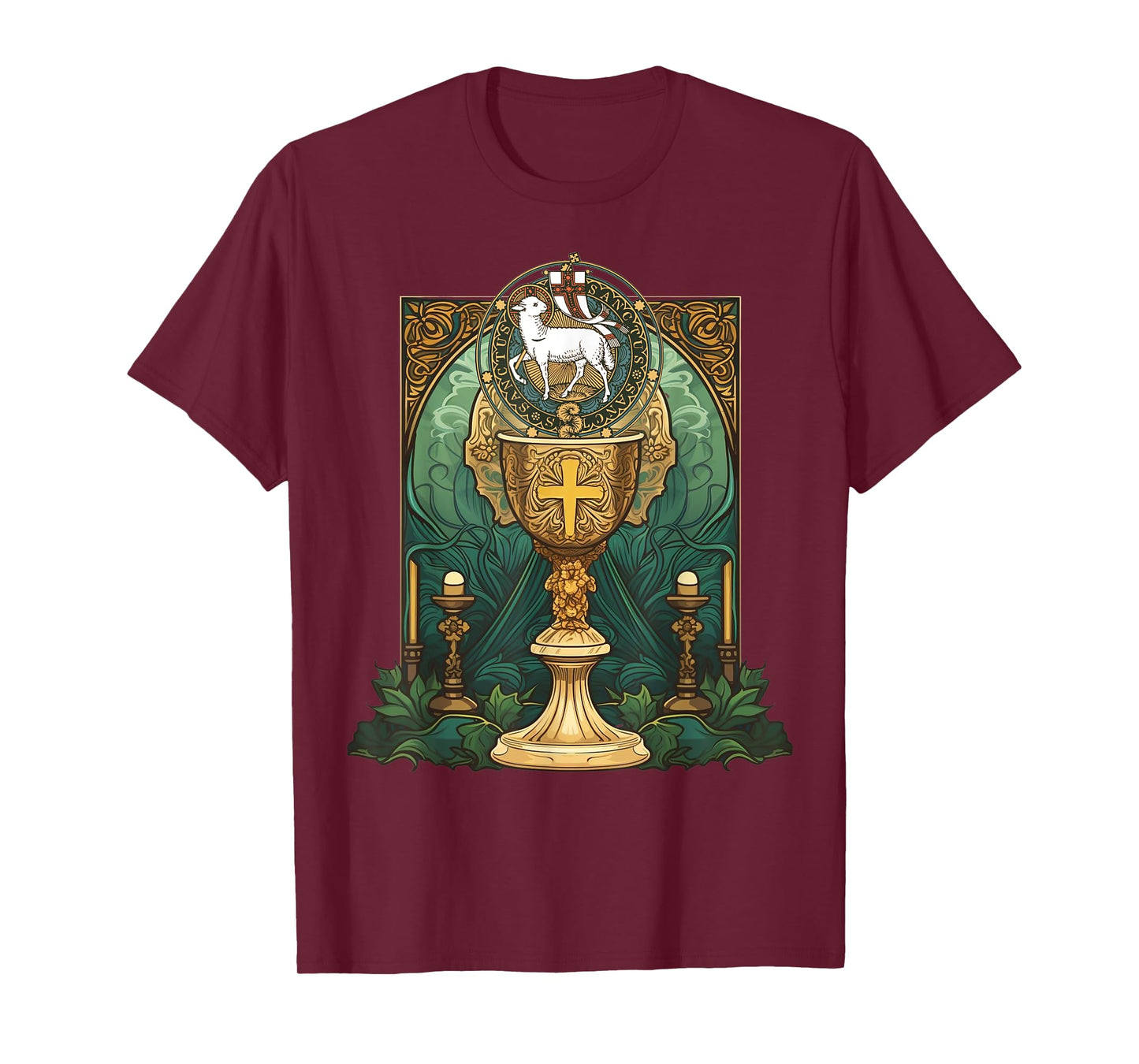 Agnus Dei Sanctus Traditional Latin Mass Catholic T-Shirt