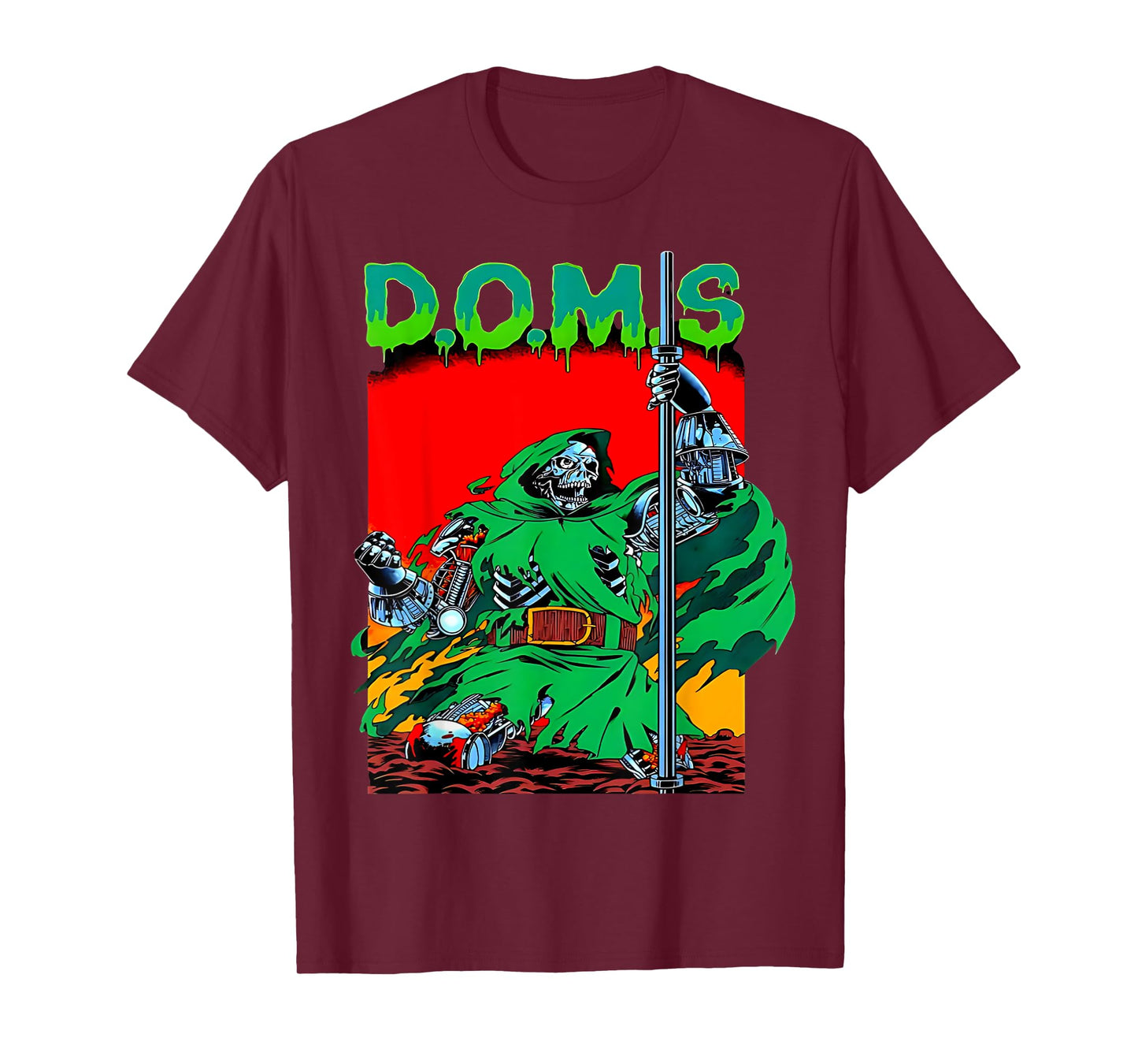 DOMS Funny Muscle Gym Weightlifting Bodybuilding Fitness T-Shirt