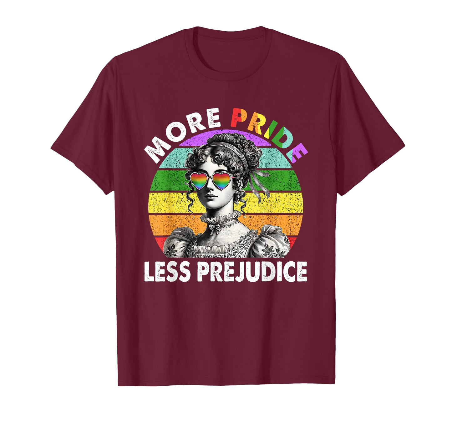 More Pride Less Prejudice Pride Month LGBTQ Gay Lesbian T-Shirt