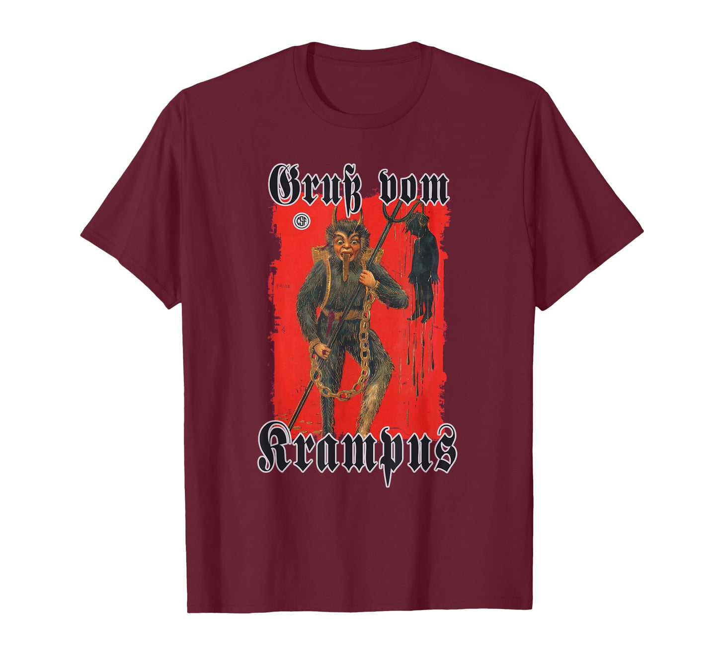 Greeting from Krampus Christmas Legend Figure T-Shirt