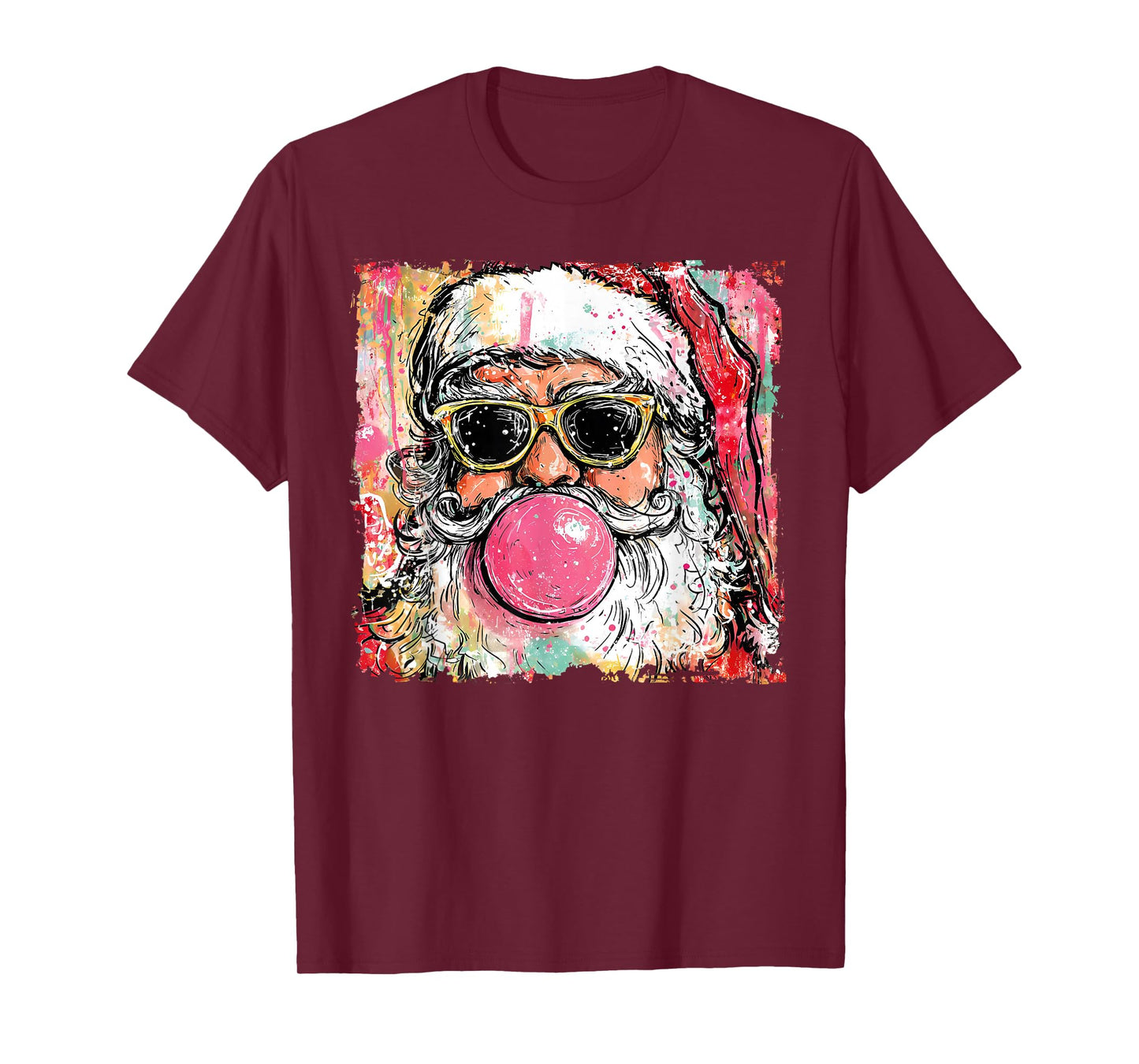 Santa Sunglasses Merry Christmas Xmas Pajamas Holiday Funny T-Shirt