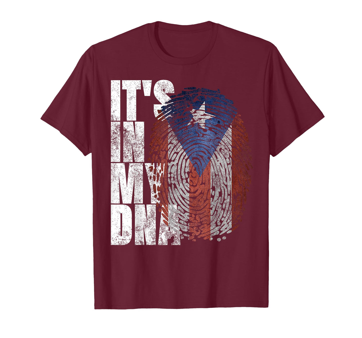 It's In My DNA Puerto Rican Gifts Hispanic Puerto Rico Flag T-Shirt