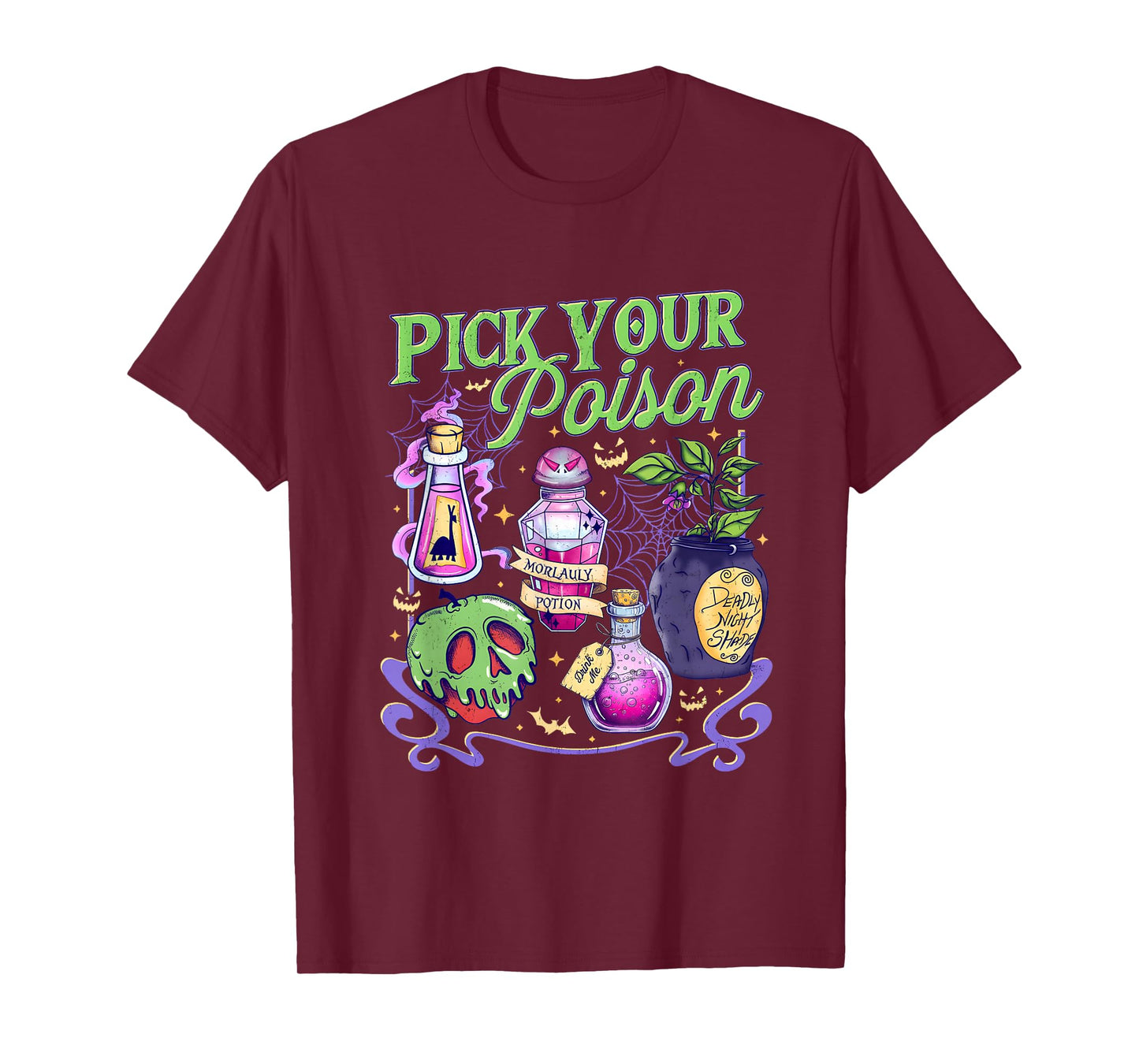 Pick Your Poison Vintage Princess Halloween T-Shirt