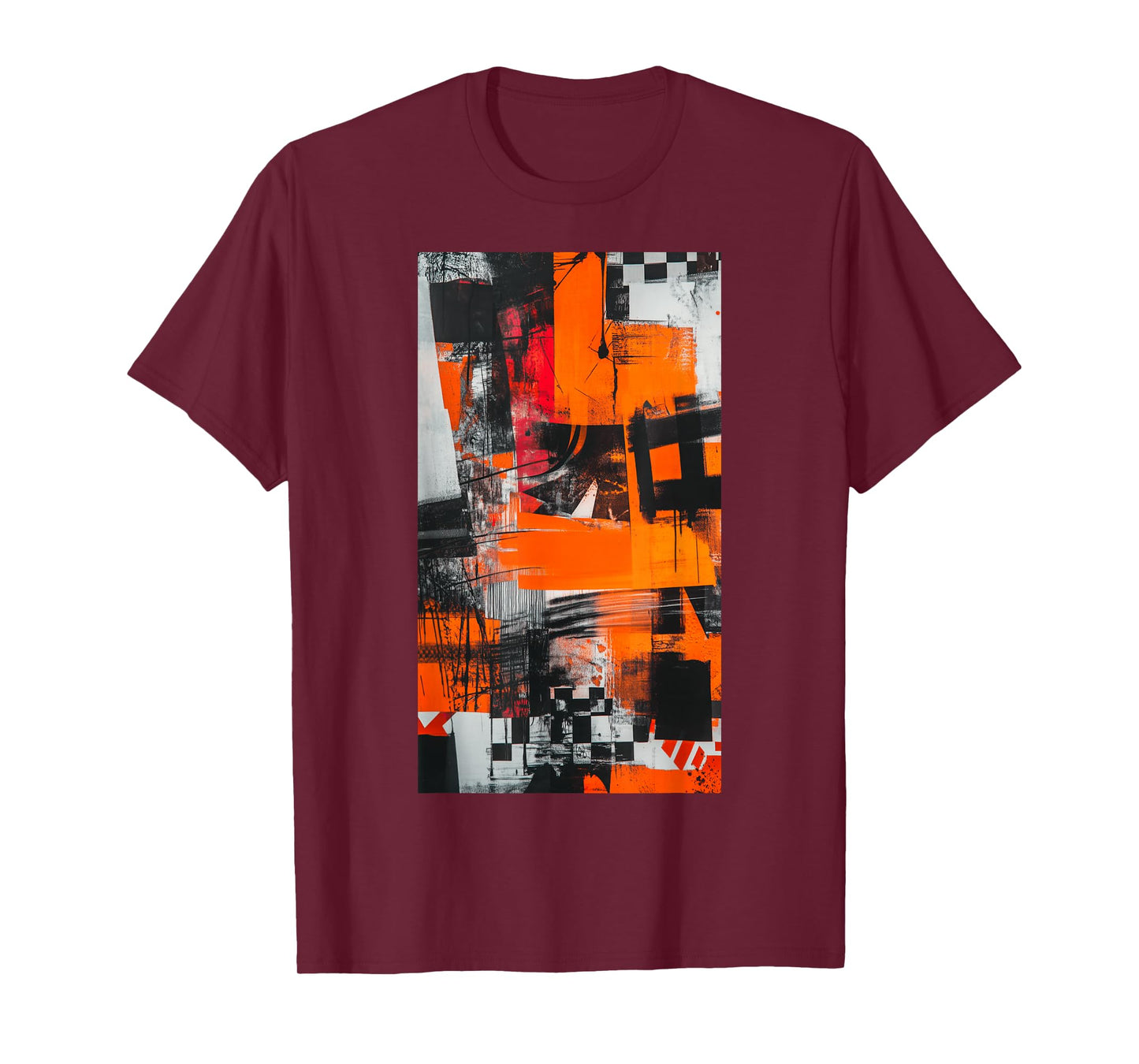 Graffiti Orange Abstract art Modern Colors T-Shirt