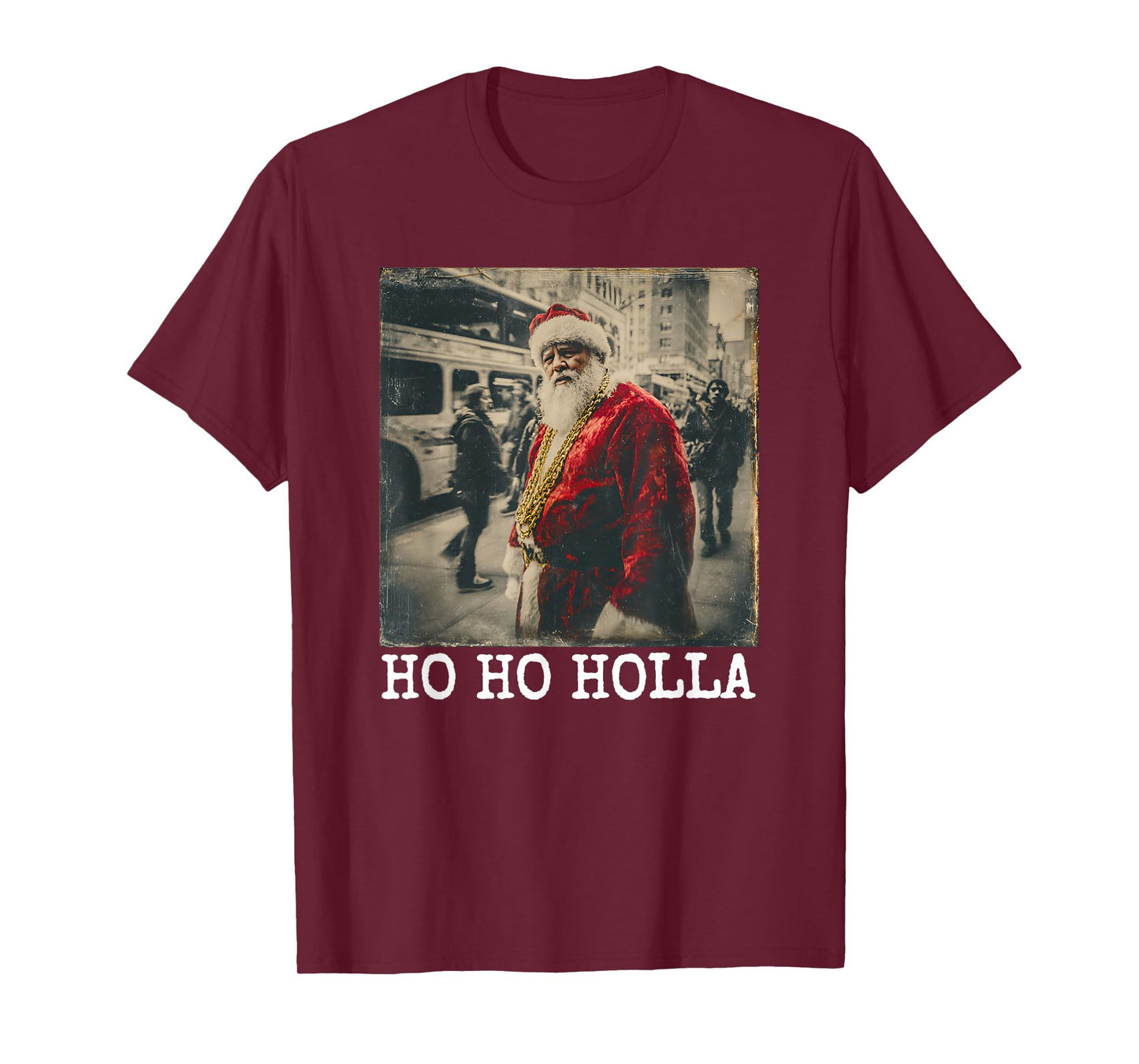 Hip Hop Christmas Gangster Santa T-Shirt
