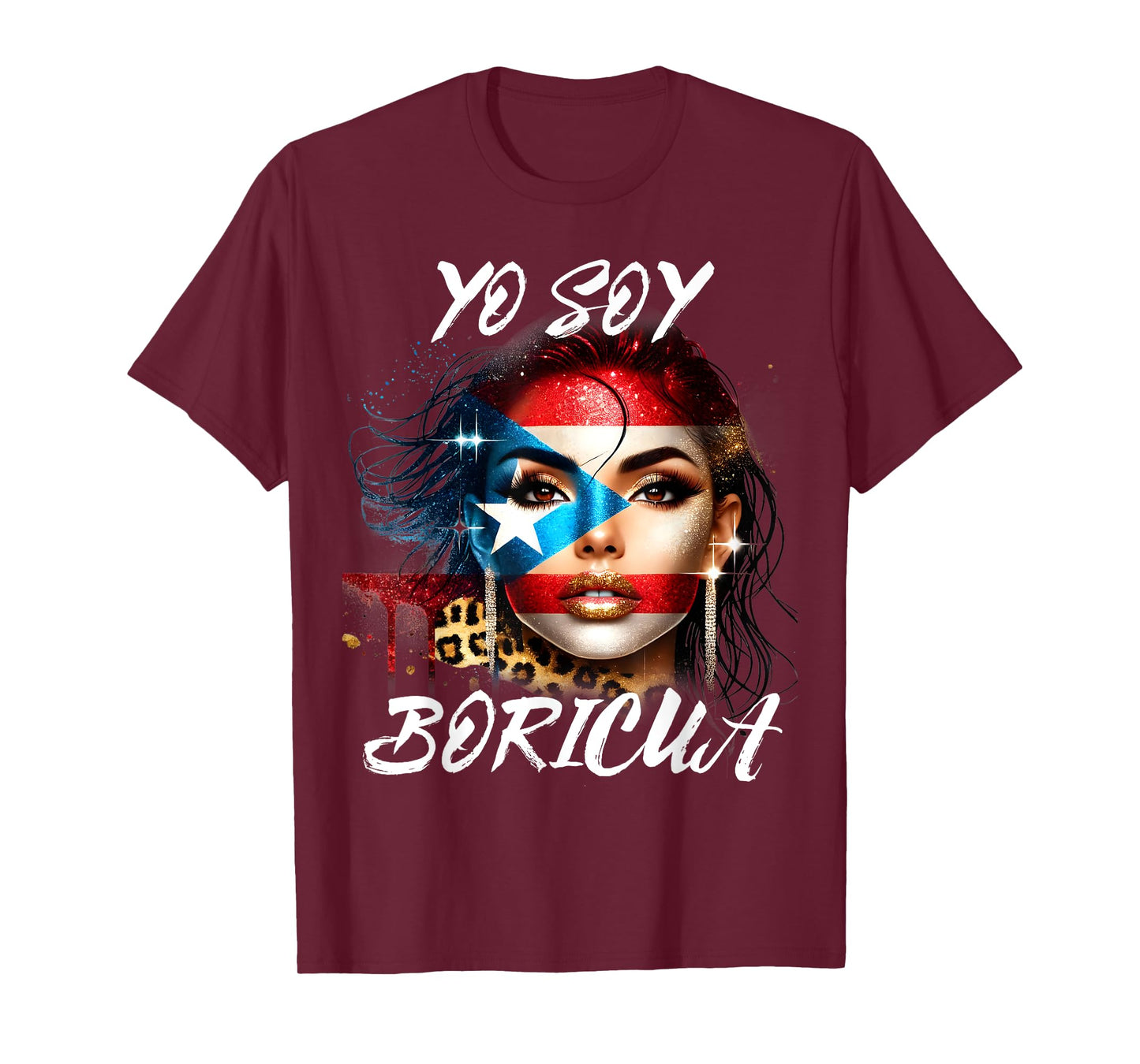 Puerto Rican Women Yo Soy Boricua Puerto Rico Flag Hispanic T-Shirt