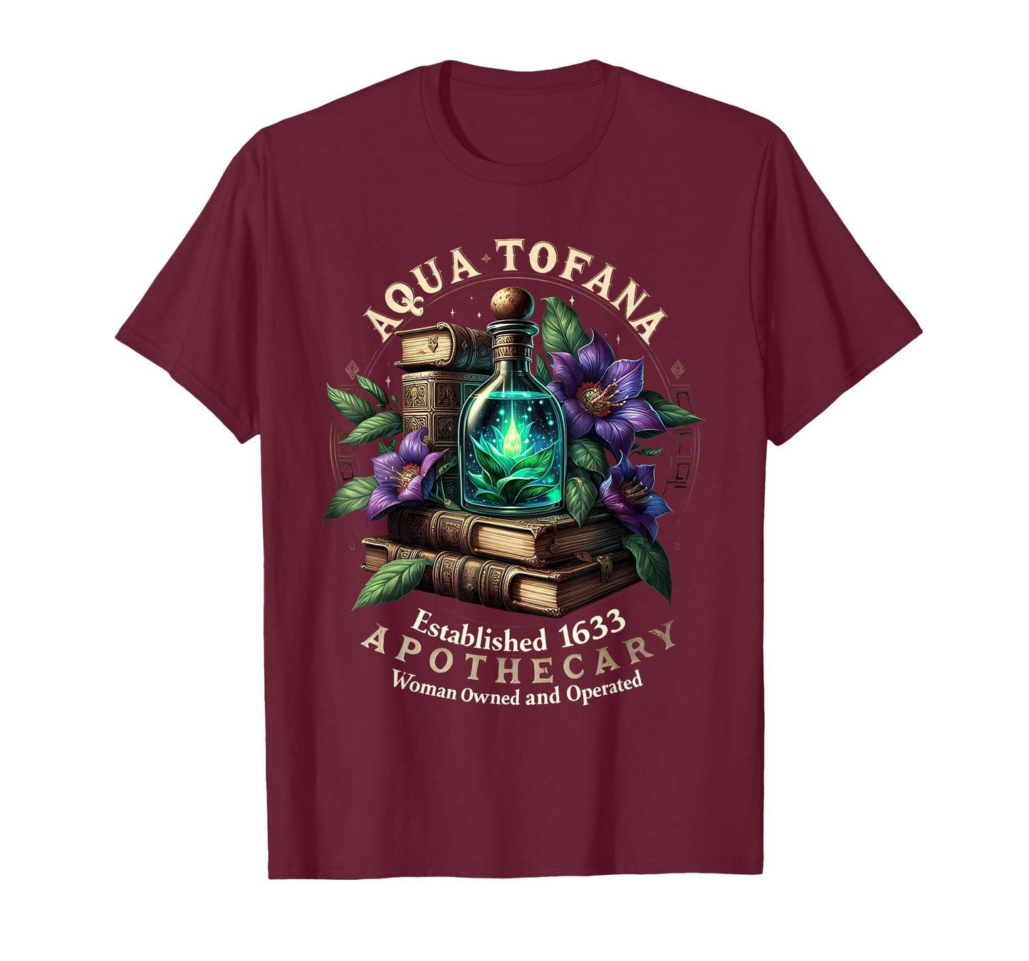 Aqua Tofana Apothecary Feminist Vintage Woman Girl T-Shirt