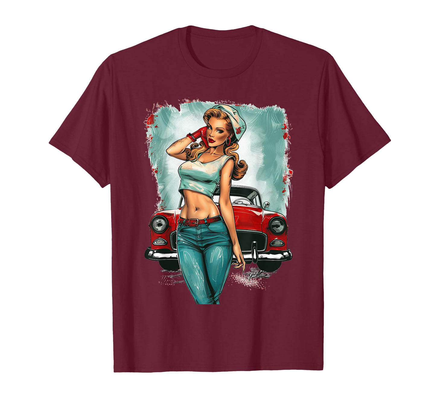 Pinup Girl Pin Up Vintage Retro girls T-Shirt