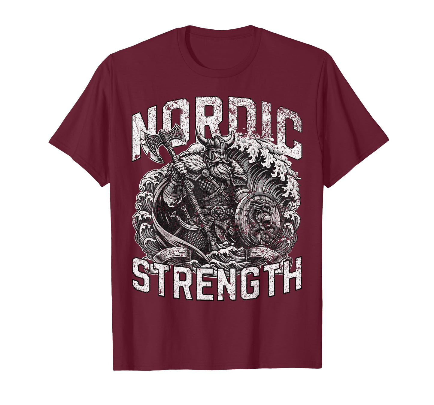 Nordic Strength Viking Warrior Vintage Men Women T-Shirt