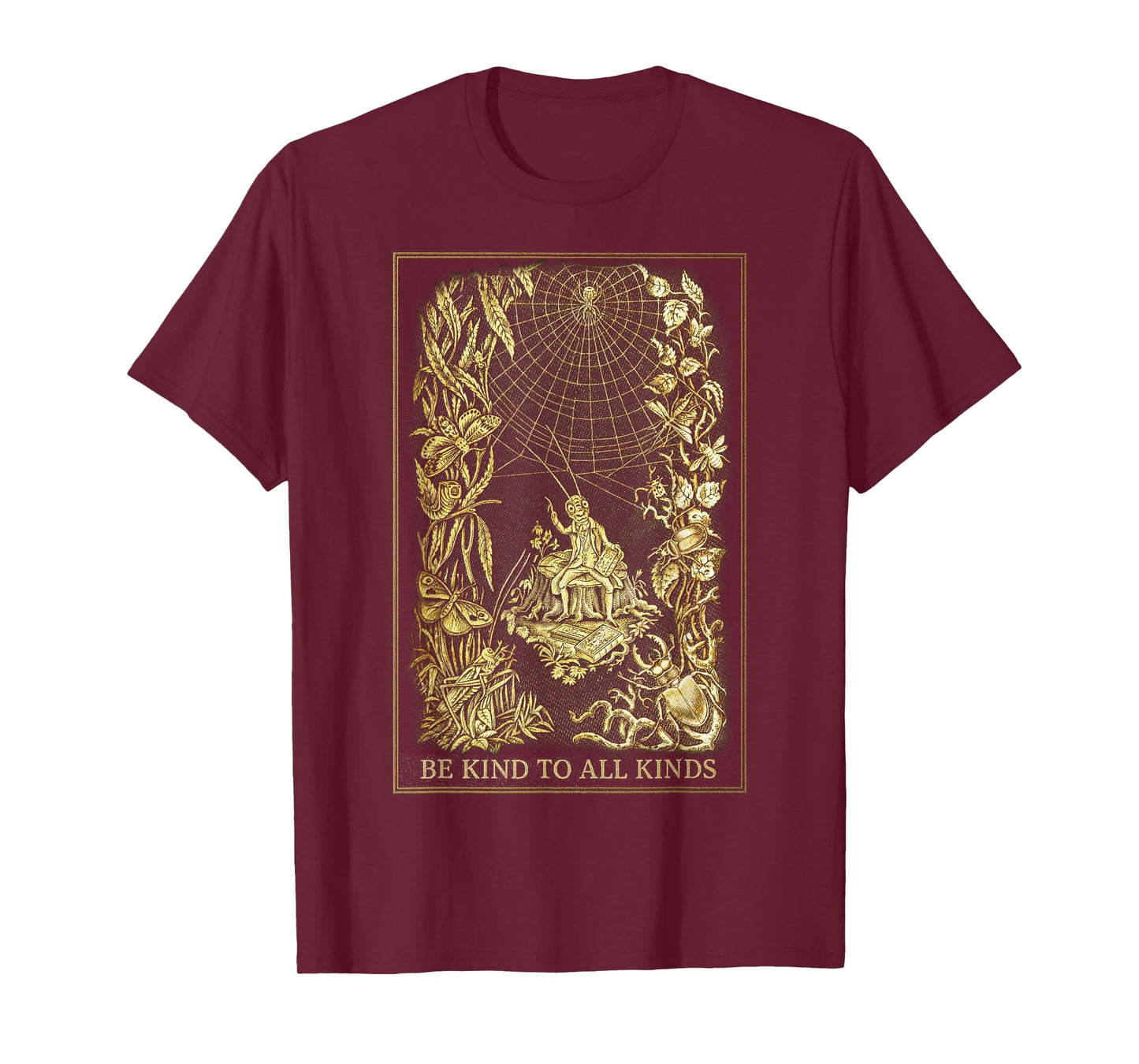 Vintage Be Kind To All Kinds Bugs Entomology Entomologist T-Shirt
