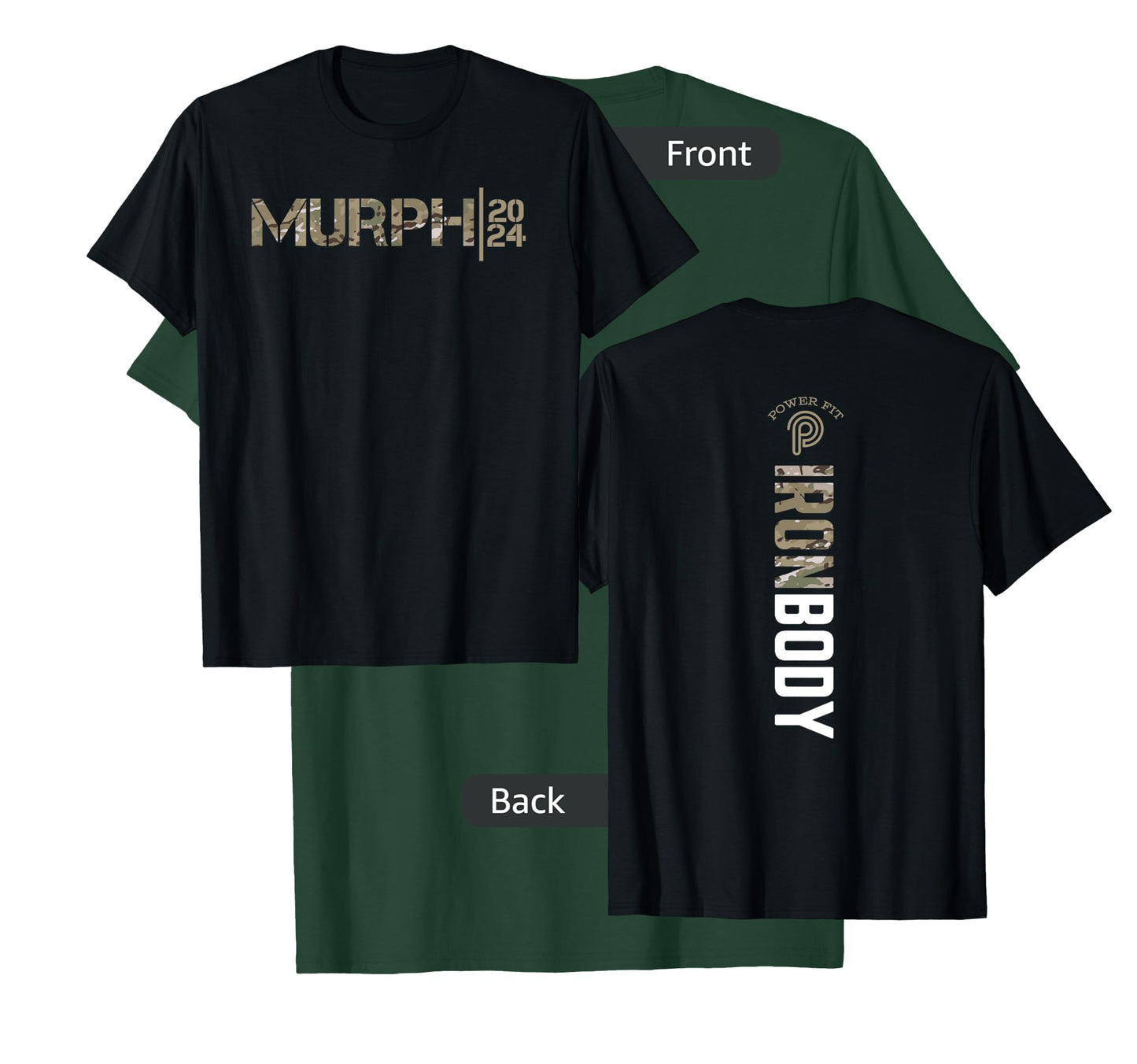 Murph Iron Body Amarillo Camo Dark T-Shirt