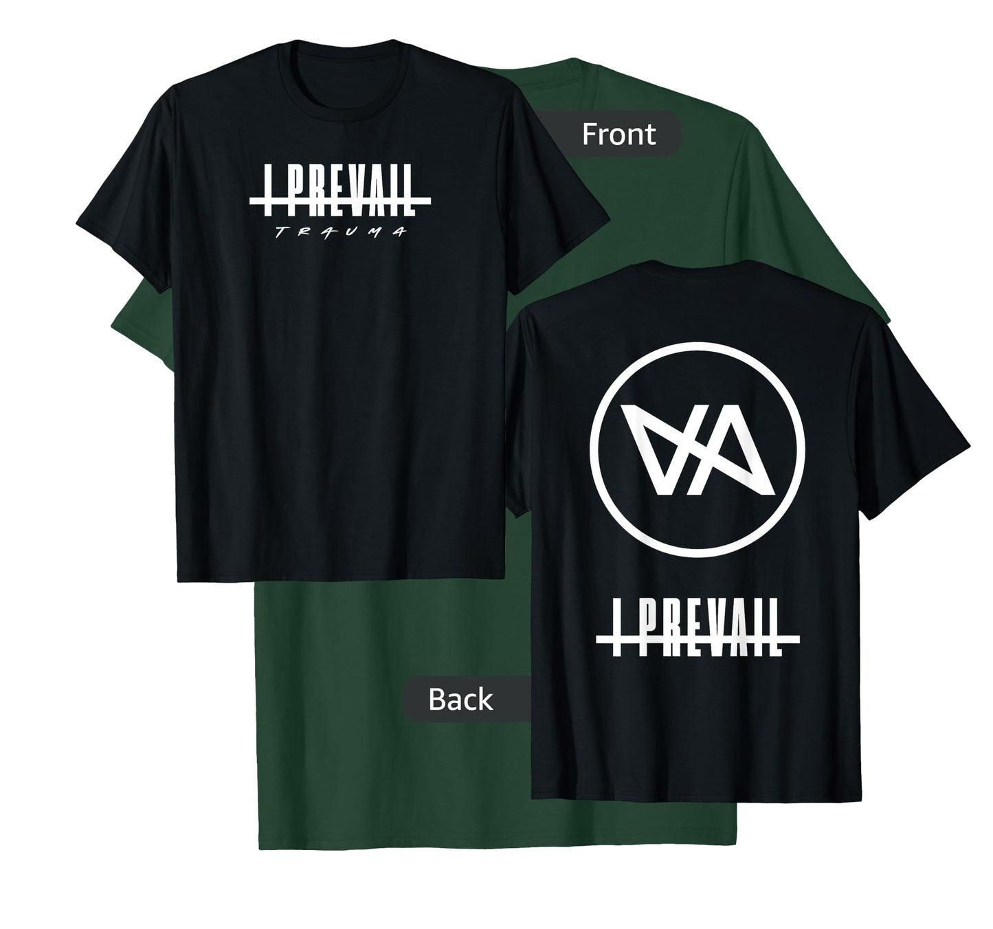 I Prevail Black Adult Men's Diagonal Modern Classic T-Shirt
