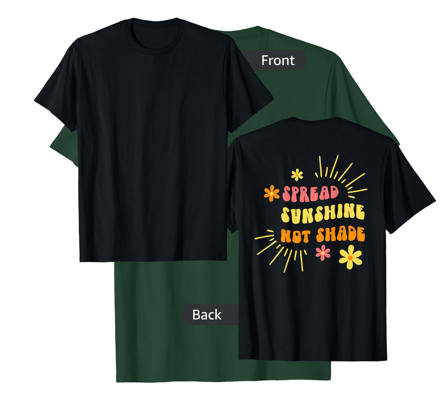 Spread Sunshine Not Shade - Kindness Self Care & Love Retro T-Shirt for Men Women