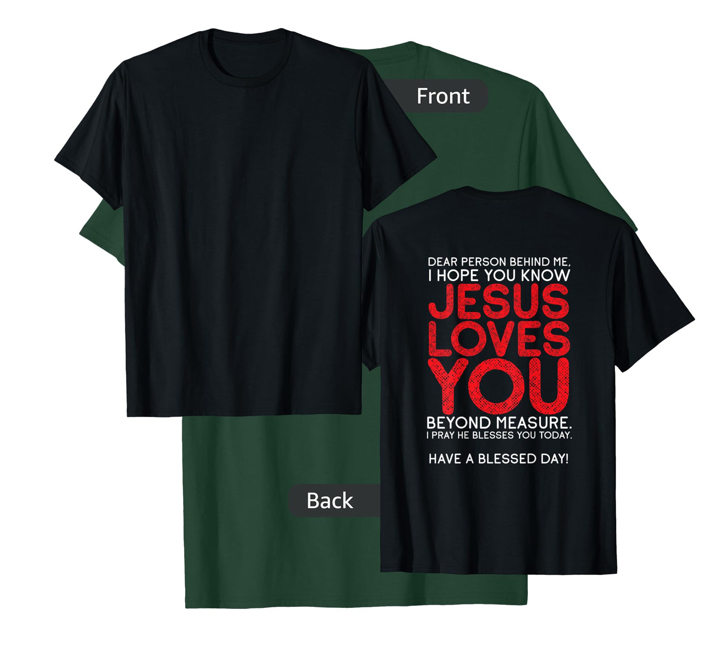 Christianity Jesus Loves You Jesus Christ God Church T-Shirt