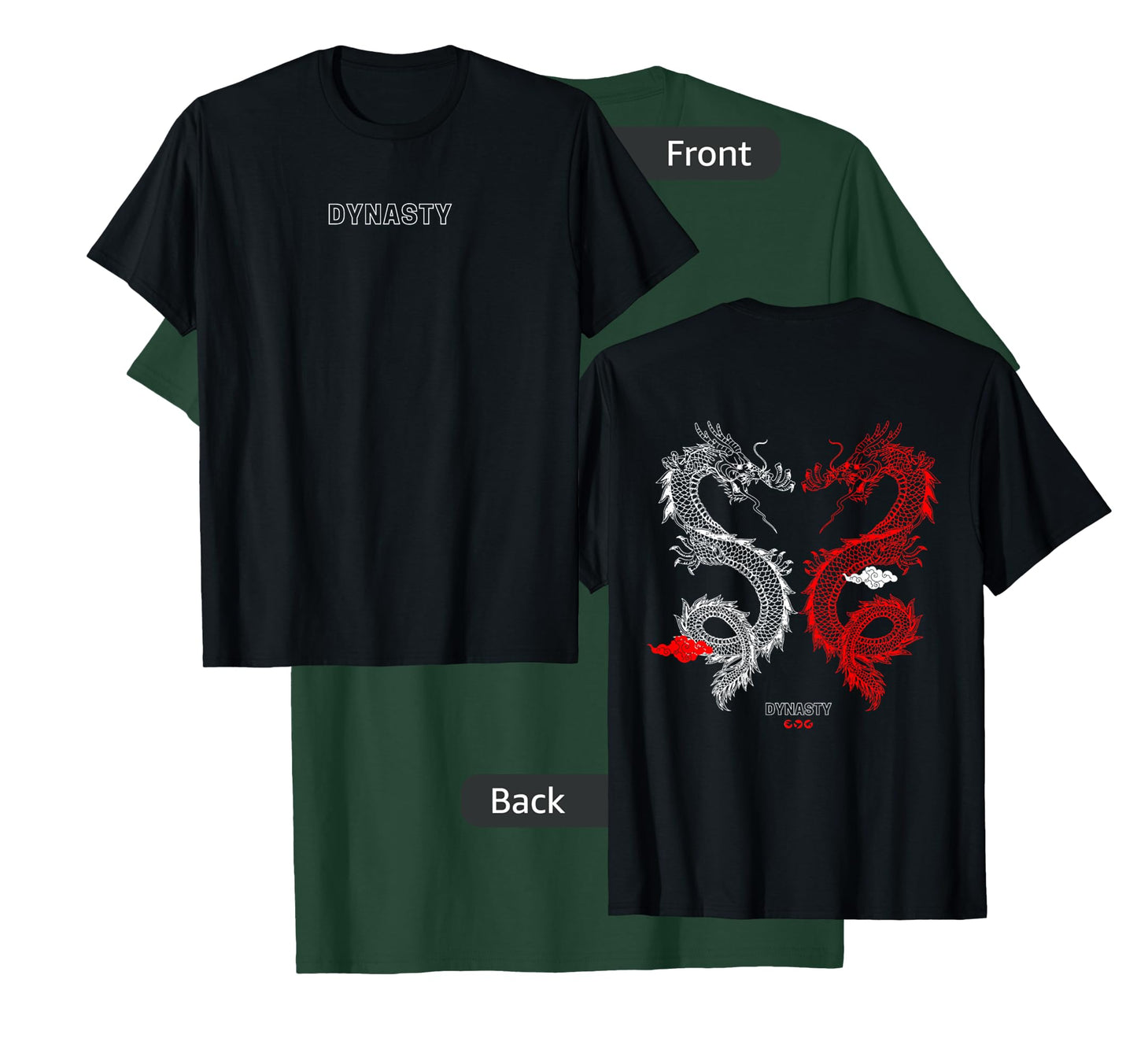 Mens Trendy Dynasty Dragon Gym Pump Cover T-Shirt