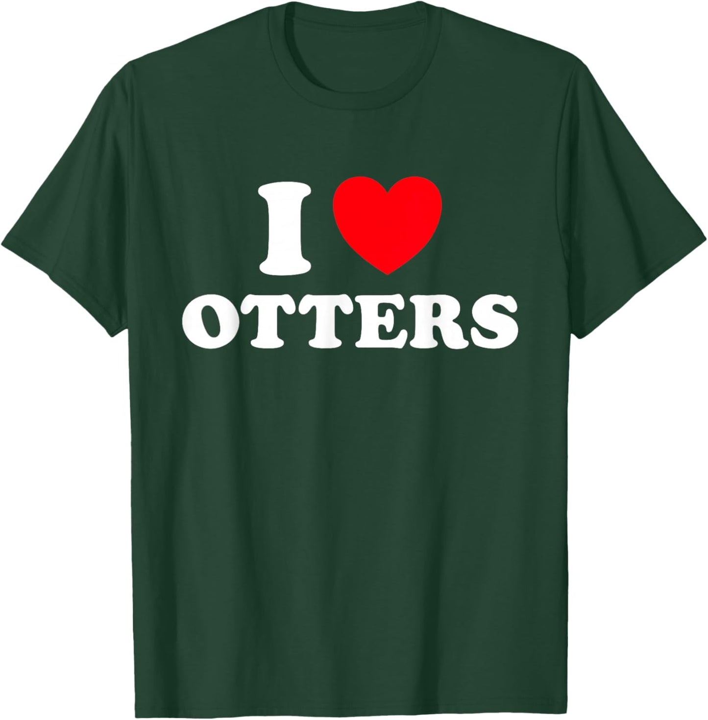 Otter Heart Funny Cute Favorite Sea River Water Animal Fan T-Shirt - T-Shirt | Forest
