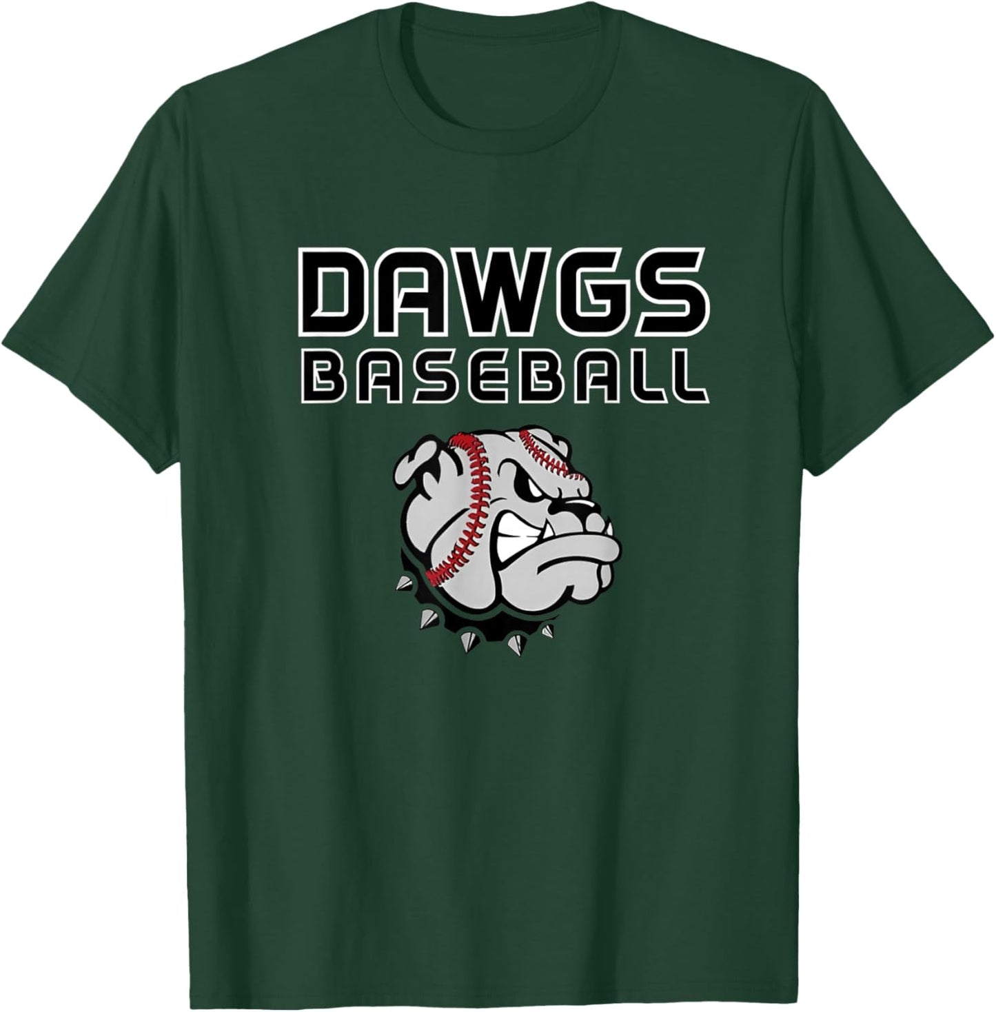 Dawgs Baseball Black T-Shirt - T-Shirt | Forest