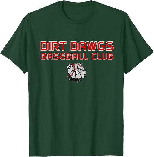 Dirt Dawgs Baseball Club T-Shirt - T-Shirt | Forest