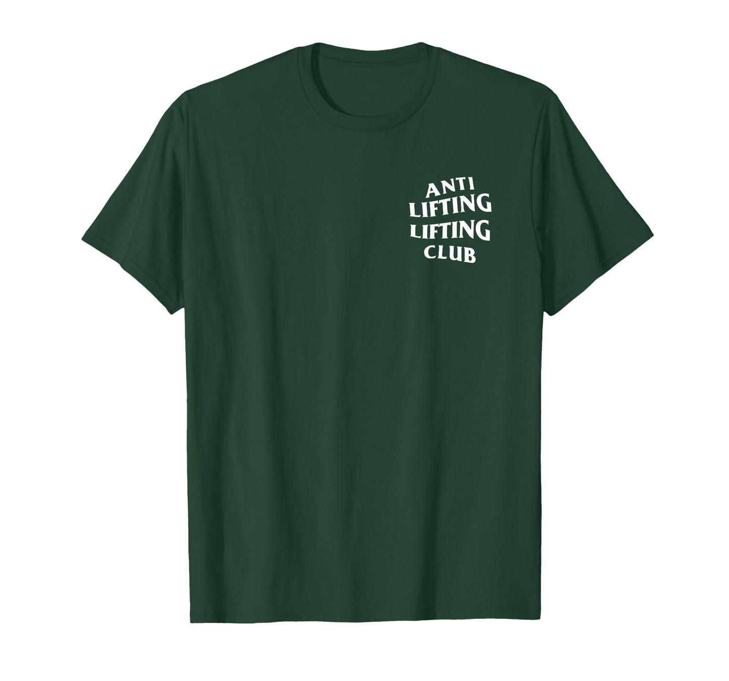 Anti Lifting Lifting Club: White Logo (Front + Back) T-Shirt