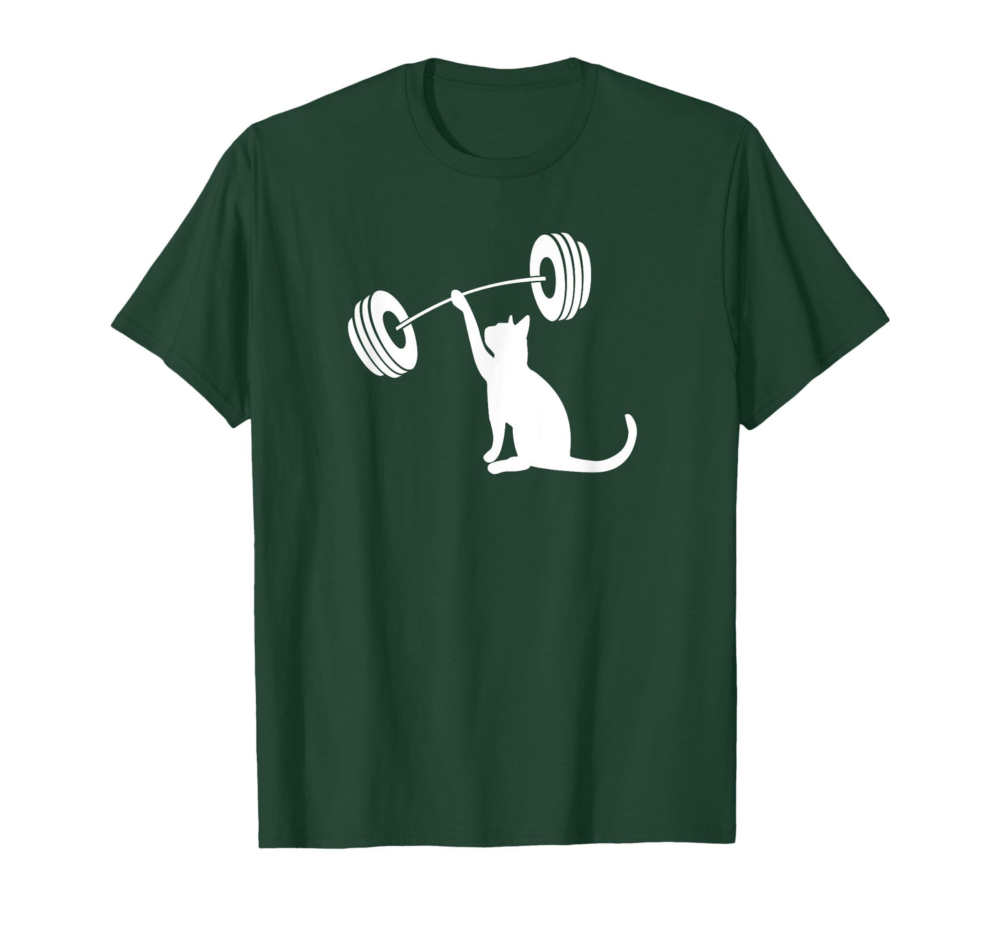Funny Fitness Weight Strength Gym Cat Lifting T-Shirt for Men Women