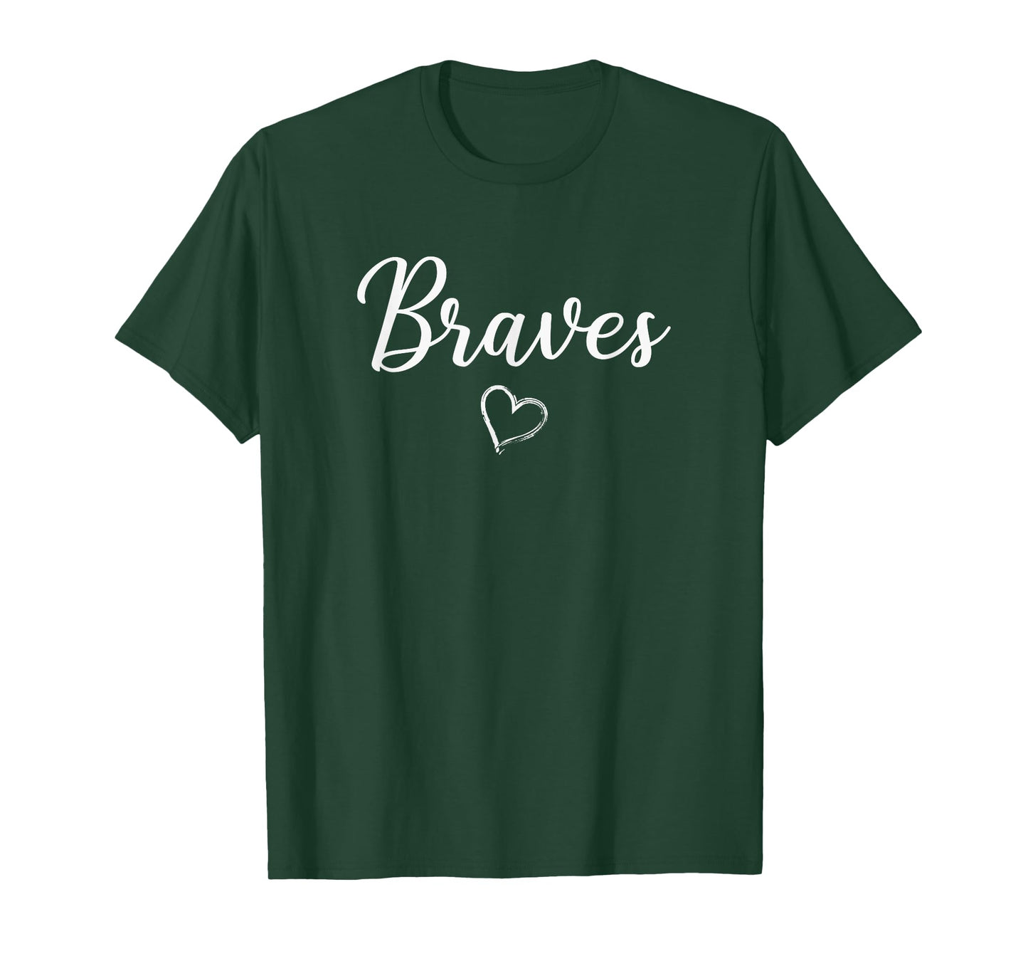 Walton Braves Above Small Heart T-Shirt