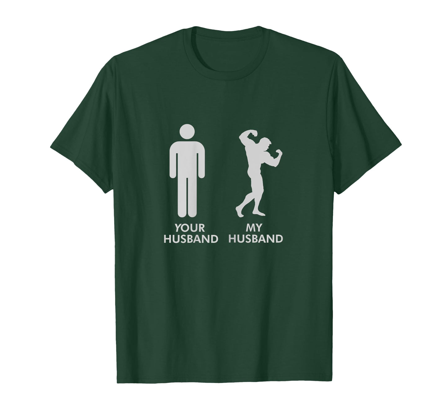 Womens Your Husband My Husband Gym Bodybuilding Funny Tee
